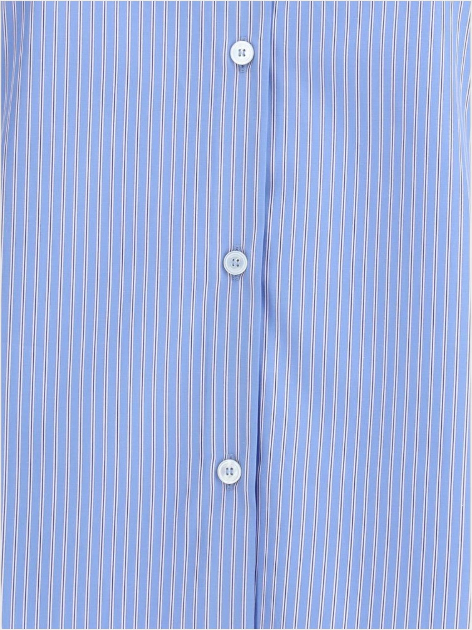 Valentino Blue Cotton Pattern Shirt-thumbmail-3