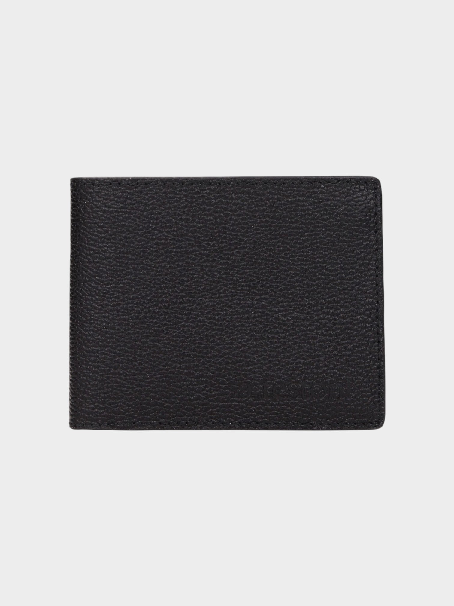 Testoni Black Leather Wallet
