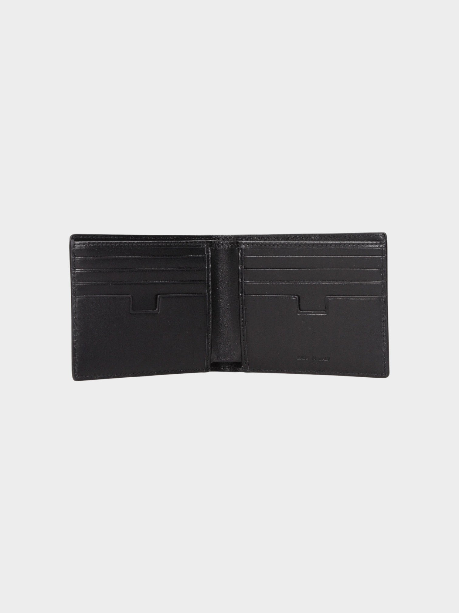 Testoni Black Leather Wallet-thumbmail-2
