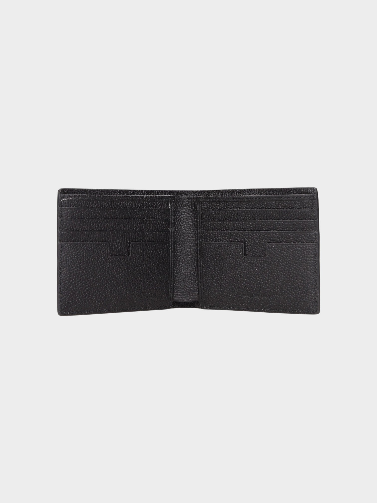 Testoni Black Leather Wallet-thumbmail-2