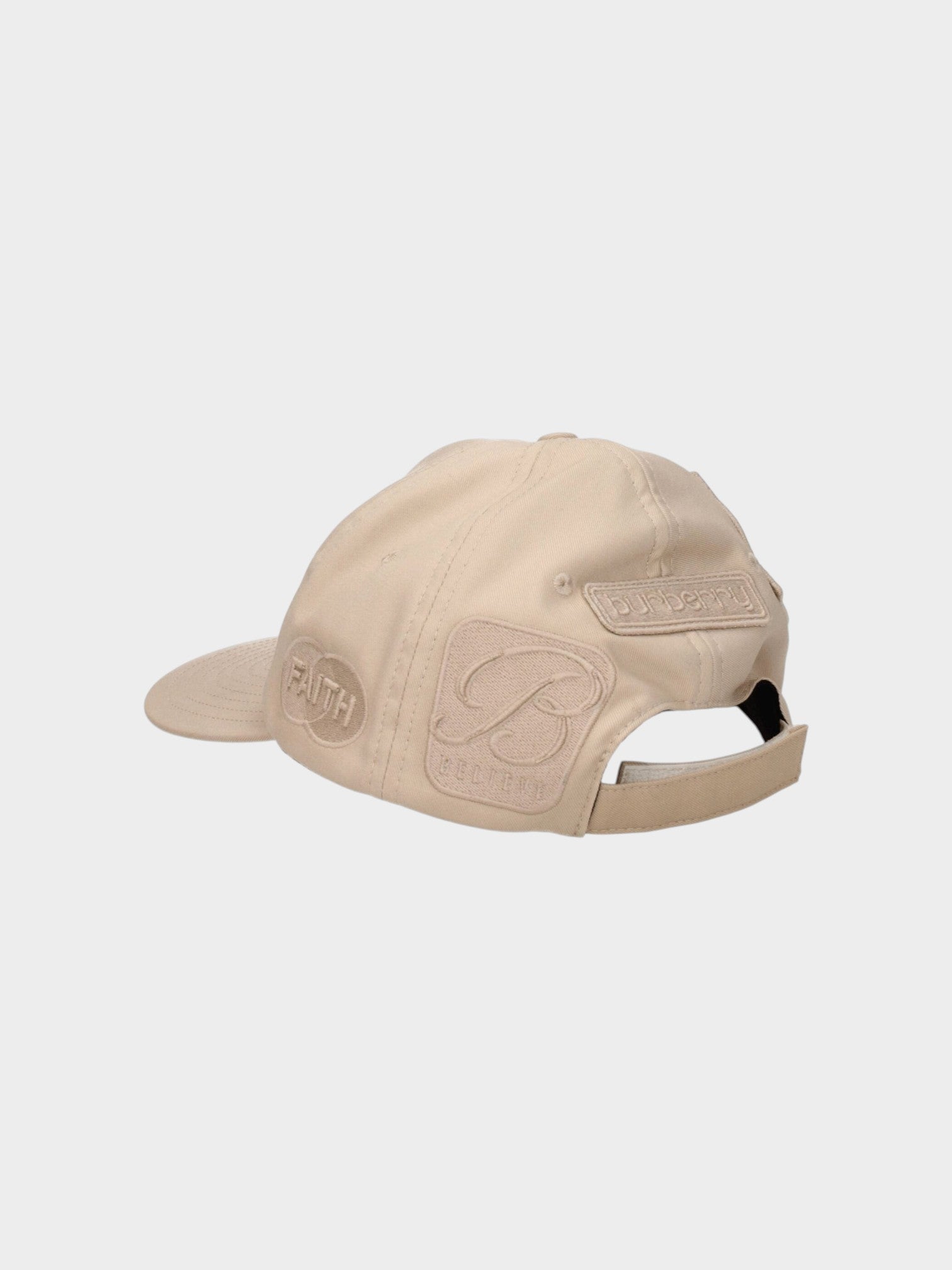 Burberry Beige Cotton Cap (Baseball Hat)-thumbmail-2