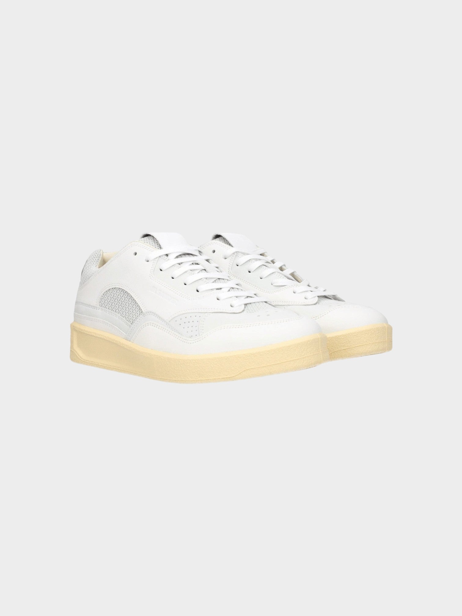Jil Sander Blue Leather Low Top Sneakers-thumbmail-2