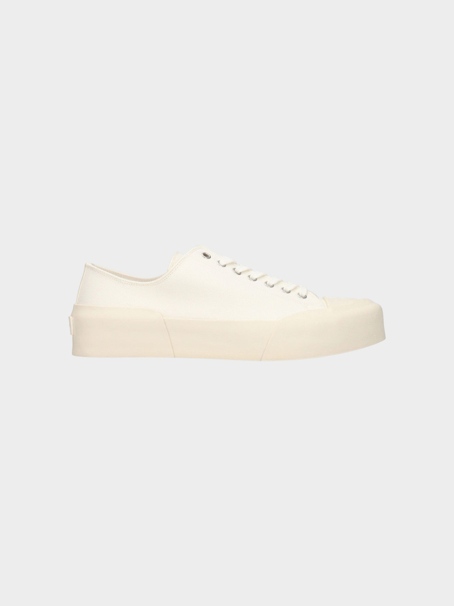 Jil Sander Beige Fabric Low Top Sneakers