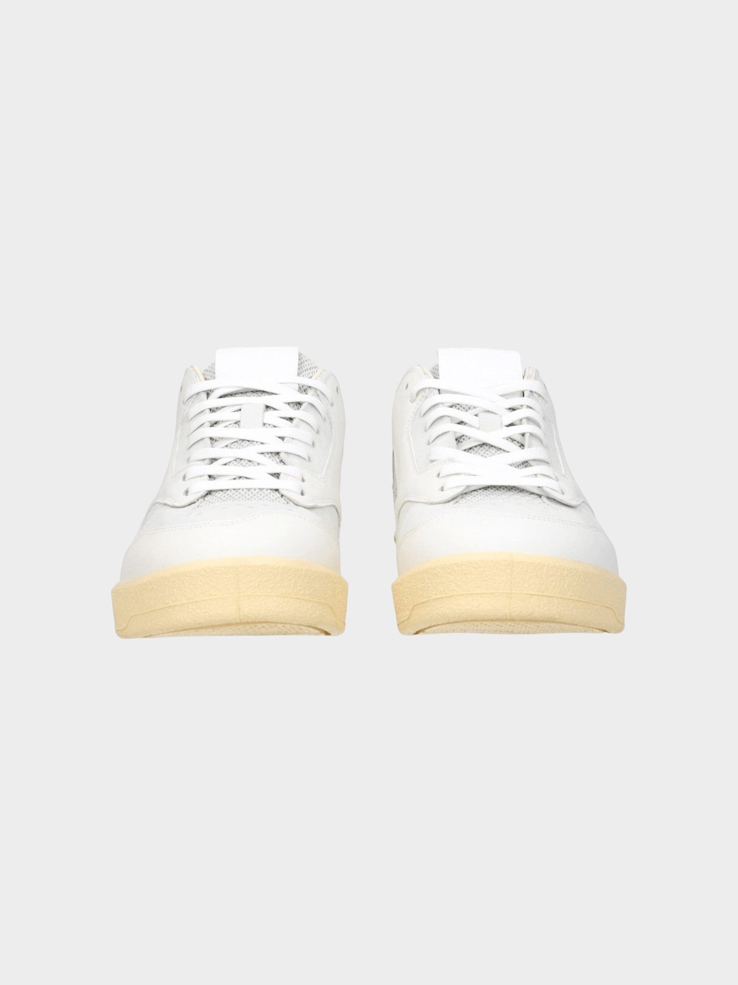 Jil Sander Blue Leather Low Top Sneakers-thumbmail-3