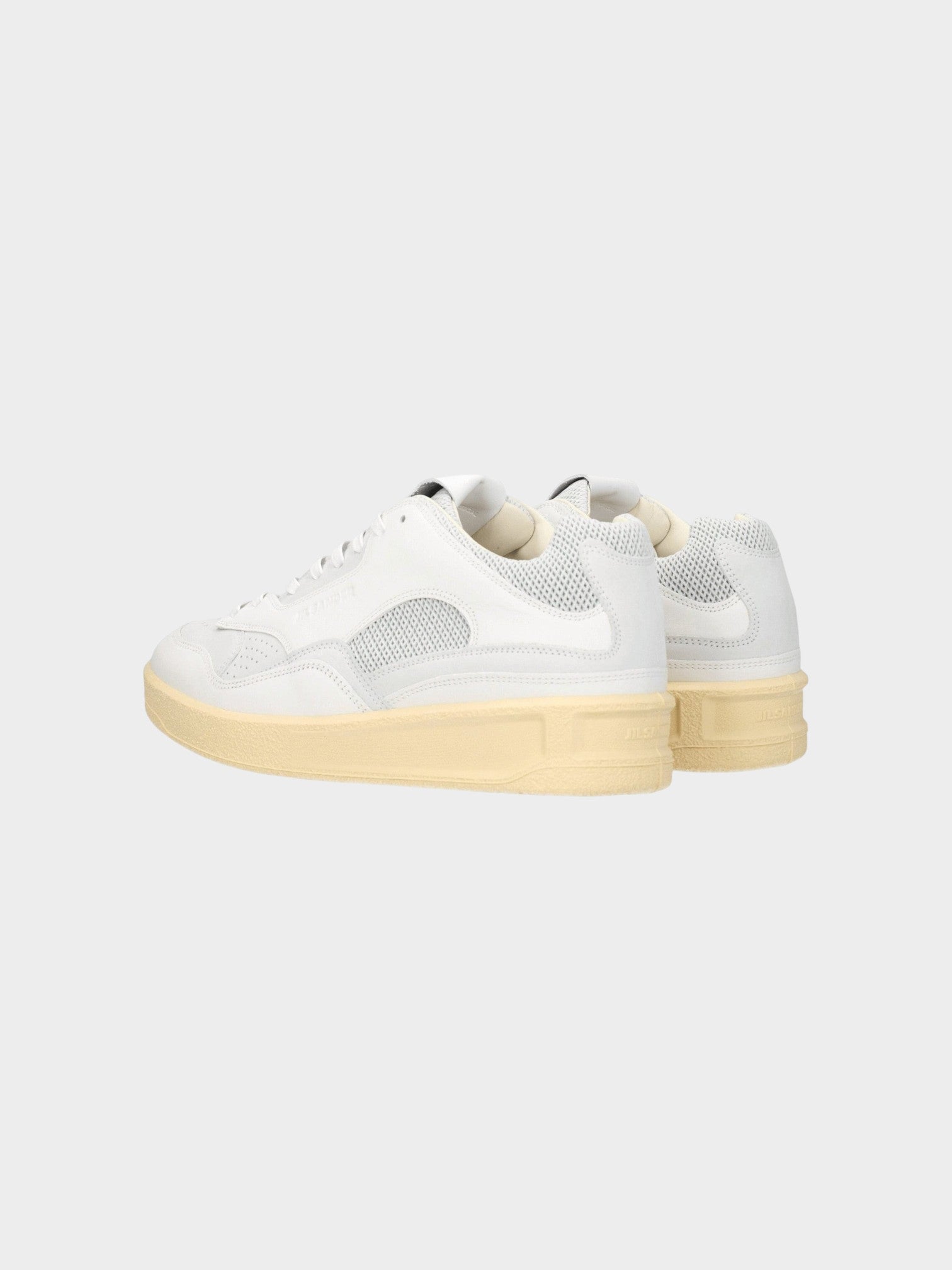 Jil Sander Blue Leather Low Top Sneakers-thumbmail-4