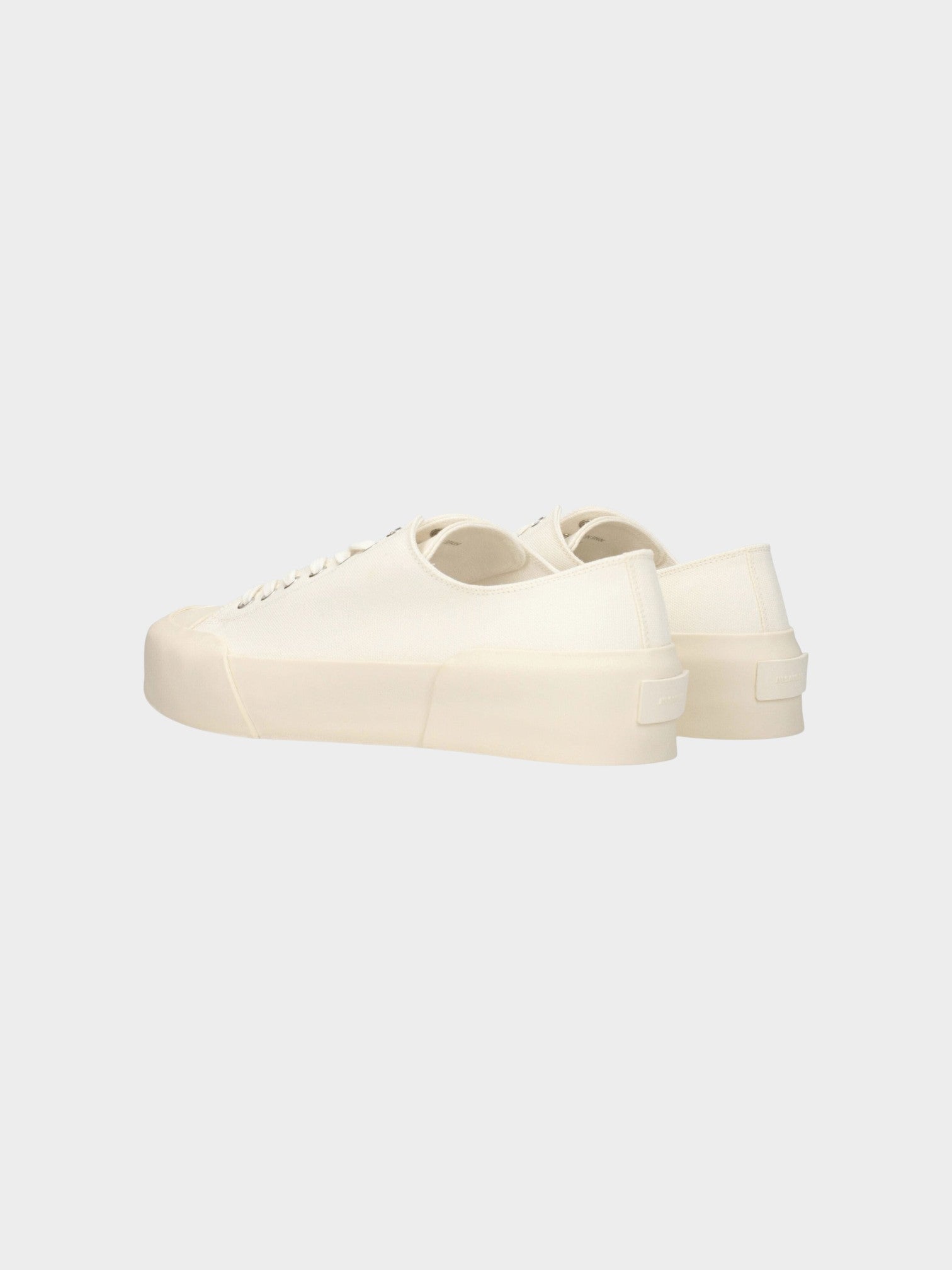 Jil Sander Beige Fabric Low Top Sneakers-thumbmail-4