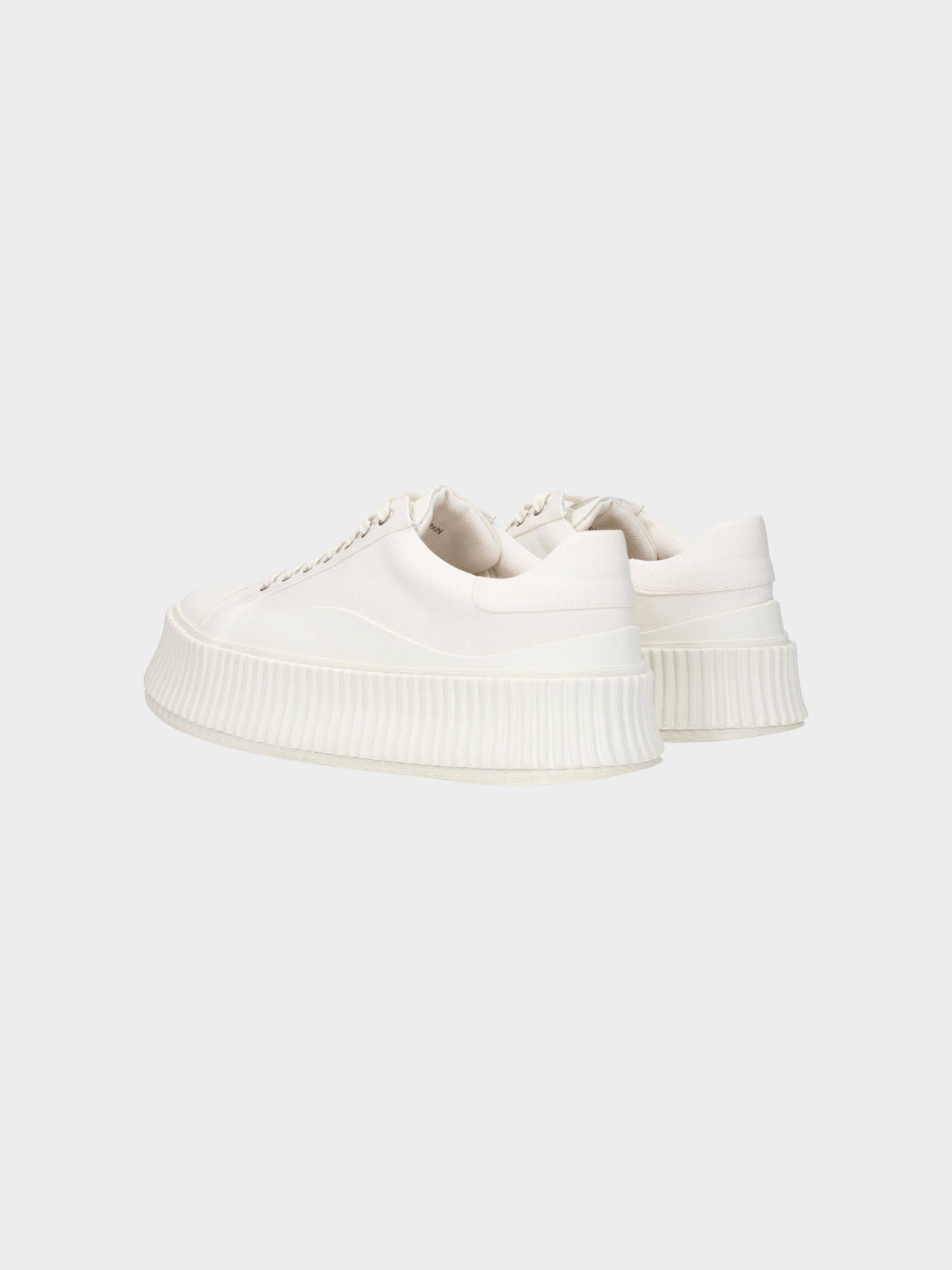 Jil Sander Blue Fabric Platform Sneakers-thumbmail-4