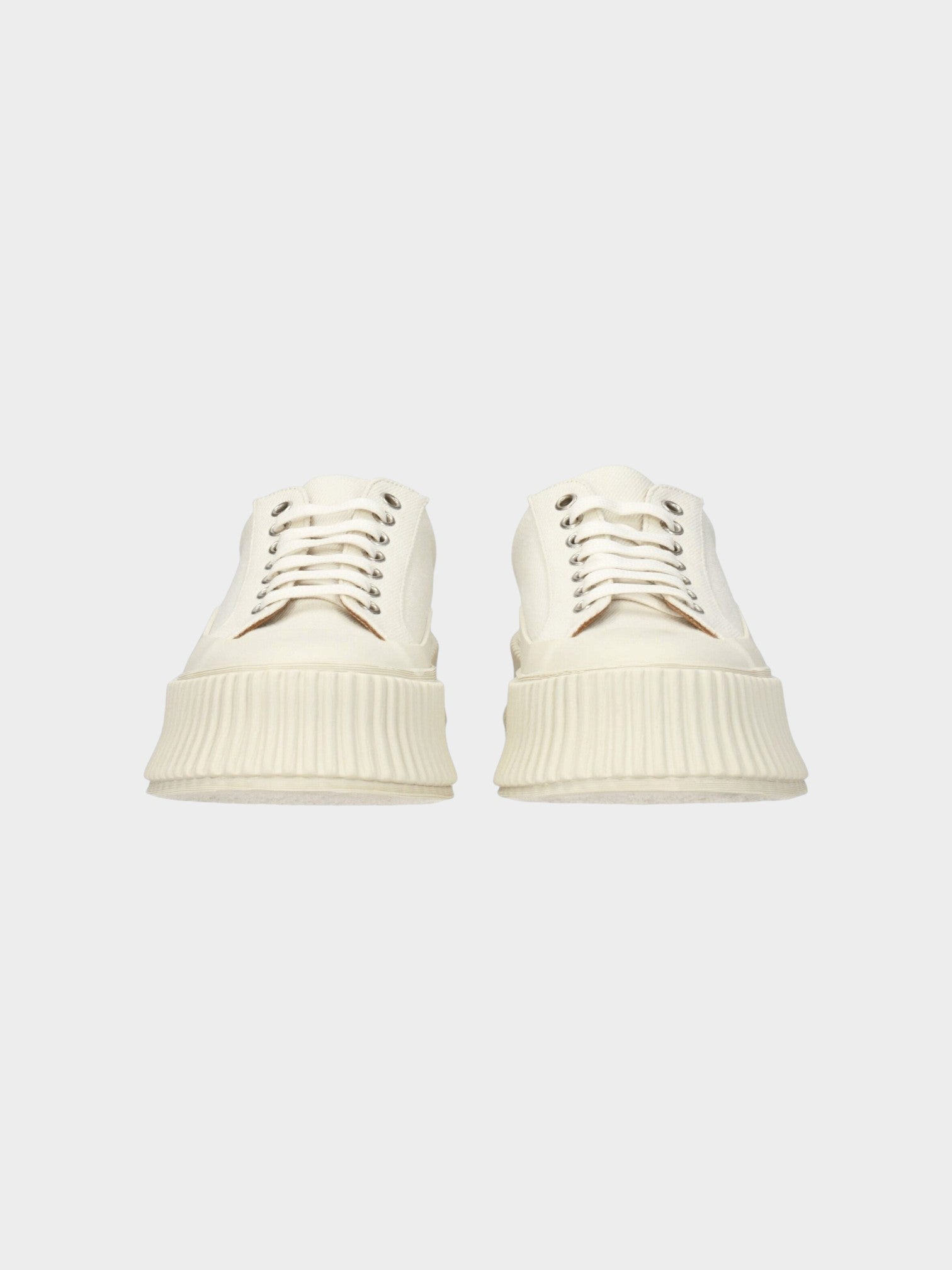 Jil Sander Blue Fabric Platform Sneakers-thumbmail-3