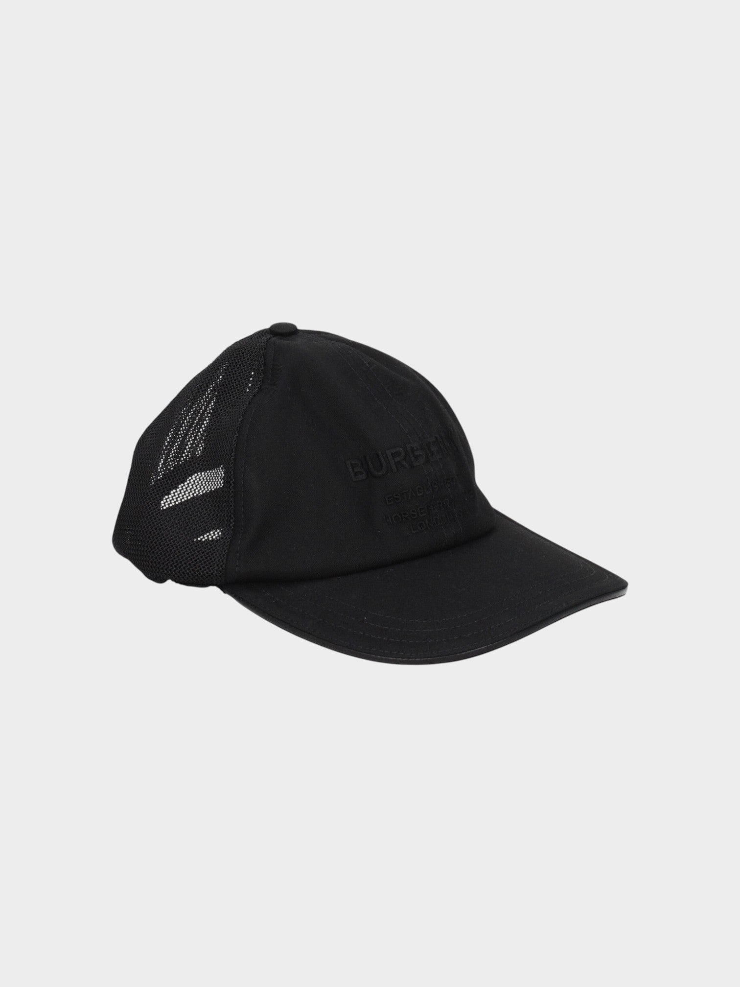 Burberry Black Cotton Cap (Baseball Hat)