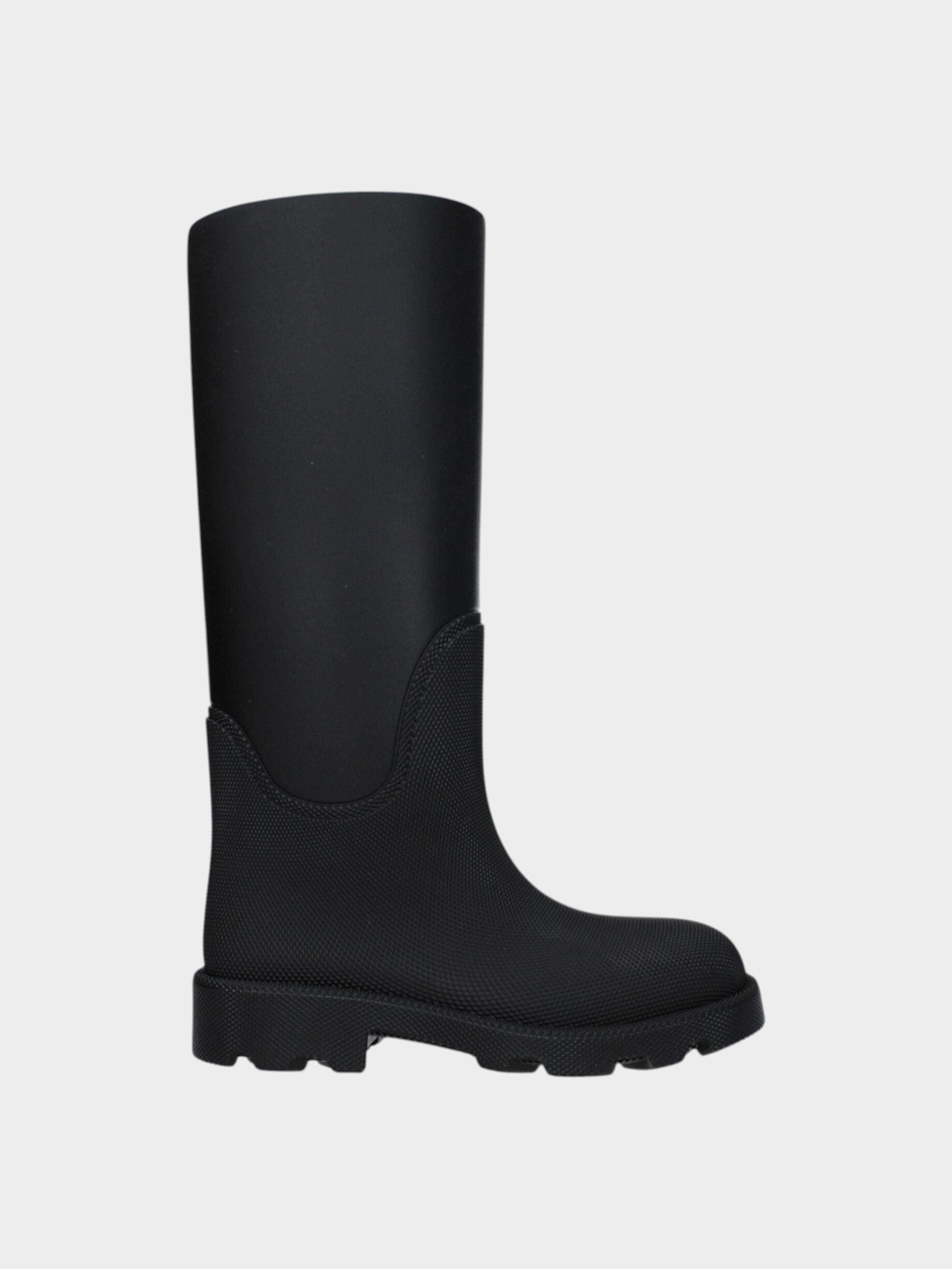Burberry Black Cotton Rain Boots