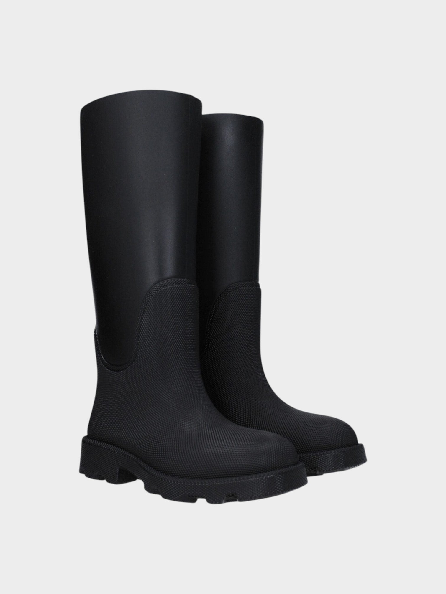 Burberry Black Cotton Rain Boots-thumbmail-2