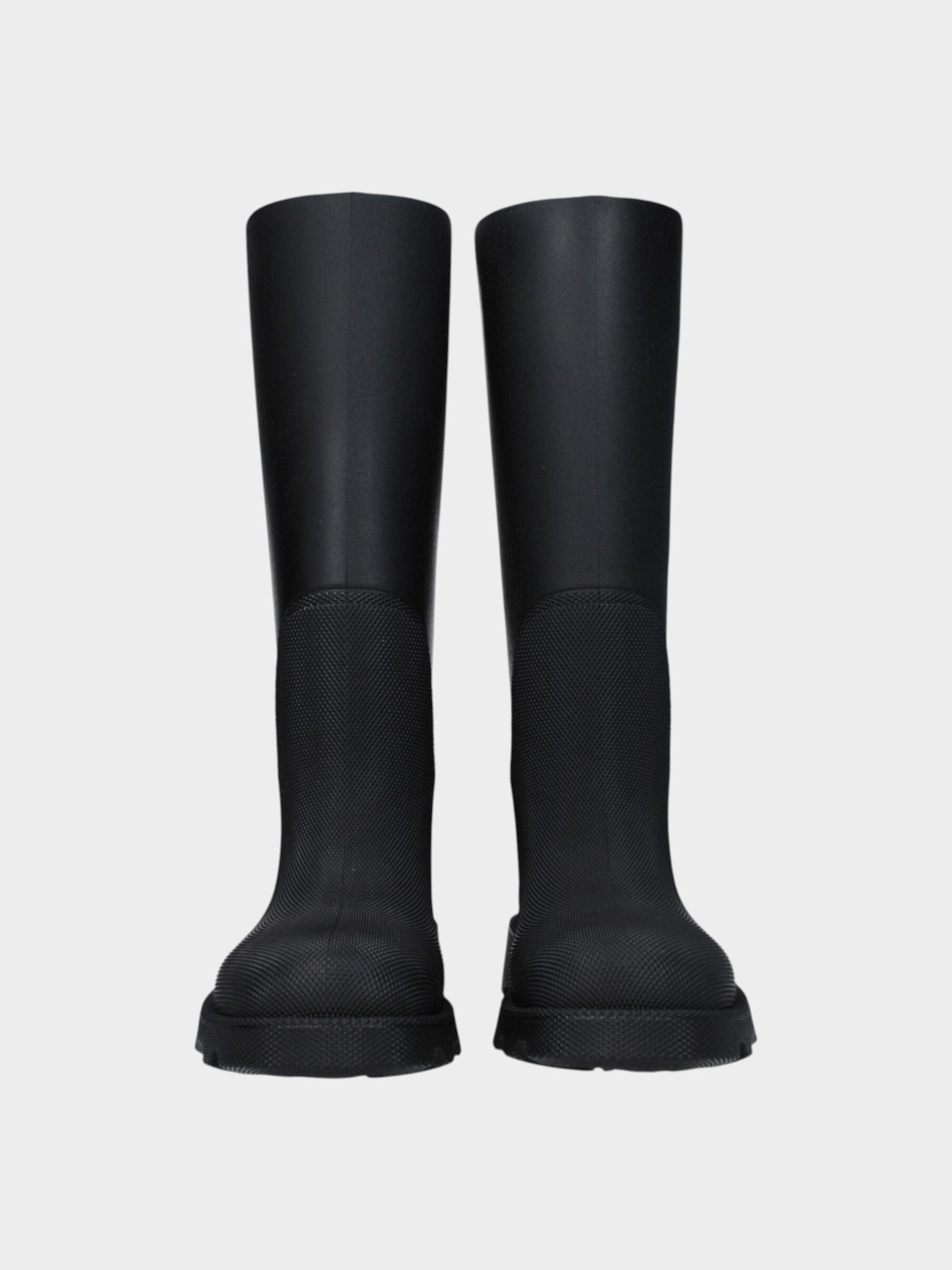 Burberry Black Cotton Rain Boots-thumbmail-3