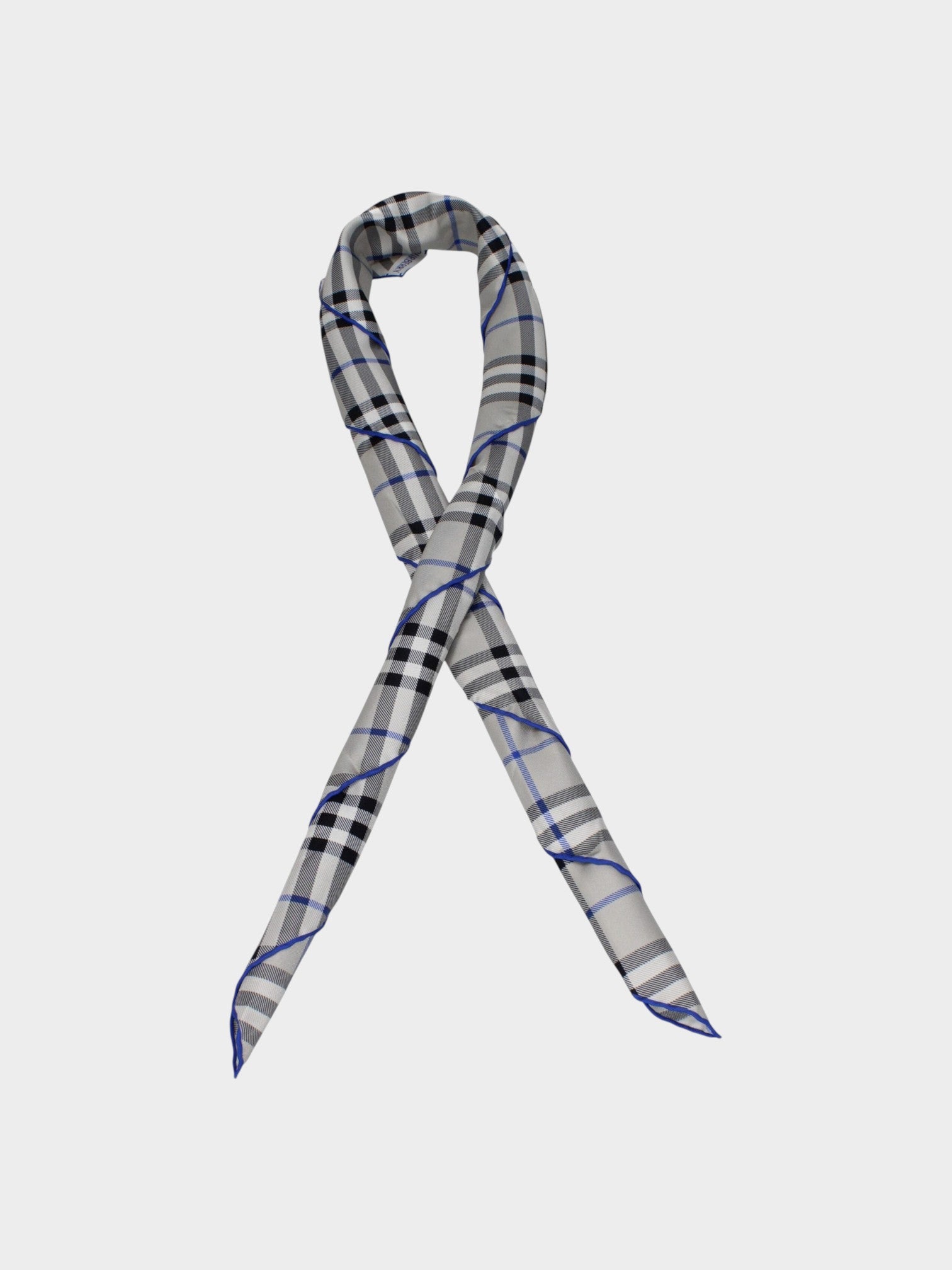 Burberry Gray Silk Foulard