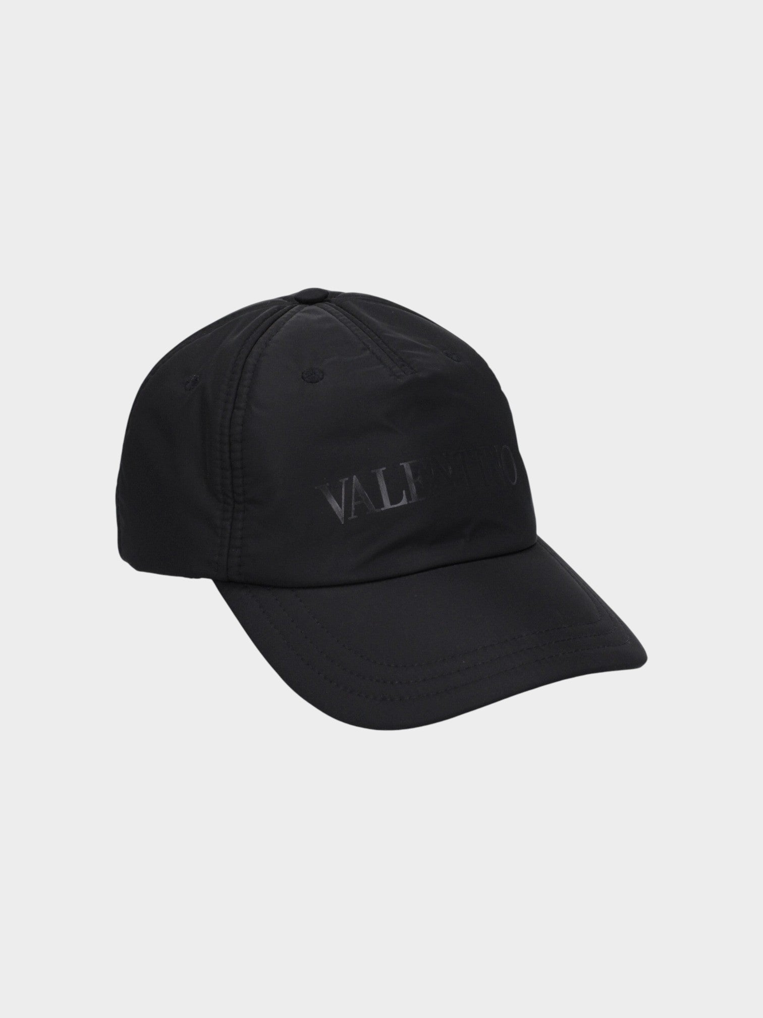 Valentino Garavani Black Polyamide Cap (Baseball Hat)