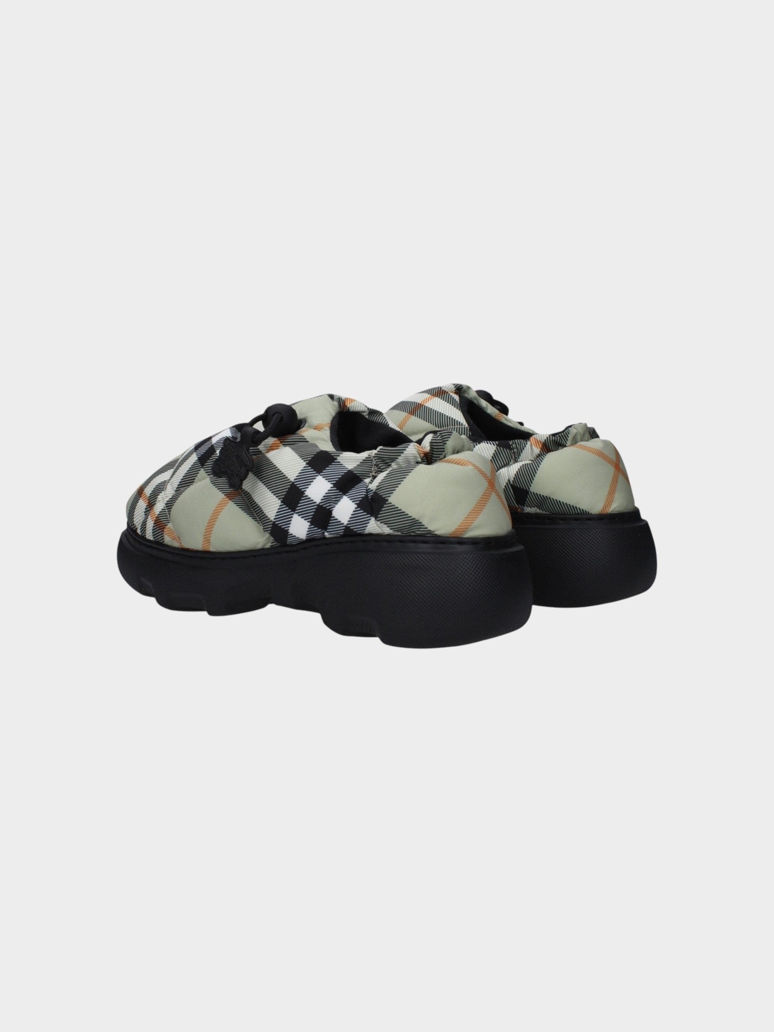 Burberry Green Fabric Slip-On Loafers-thumbmail-4