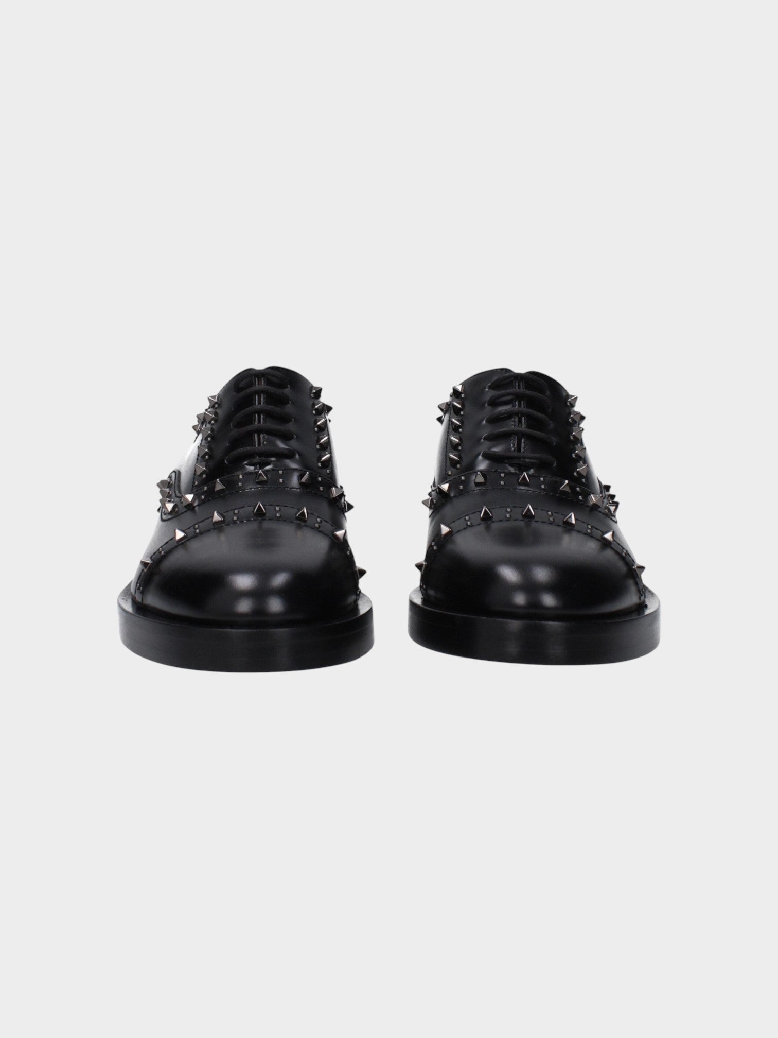 Valentino Garavani Black Leather Oxfords And Derbies-thumbmail-3