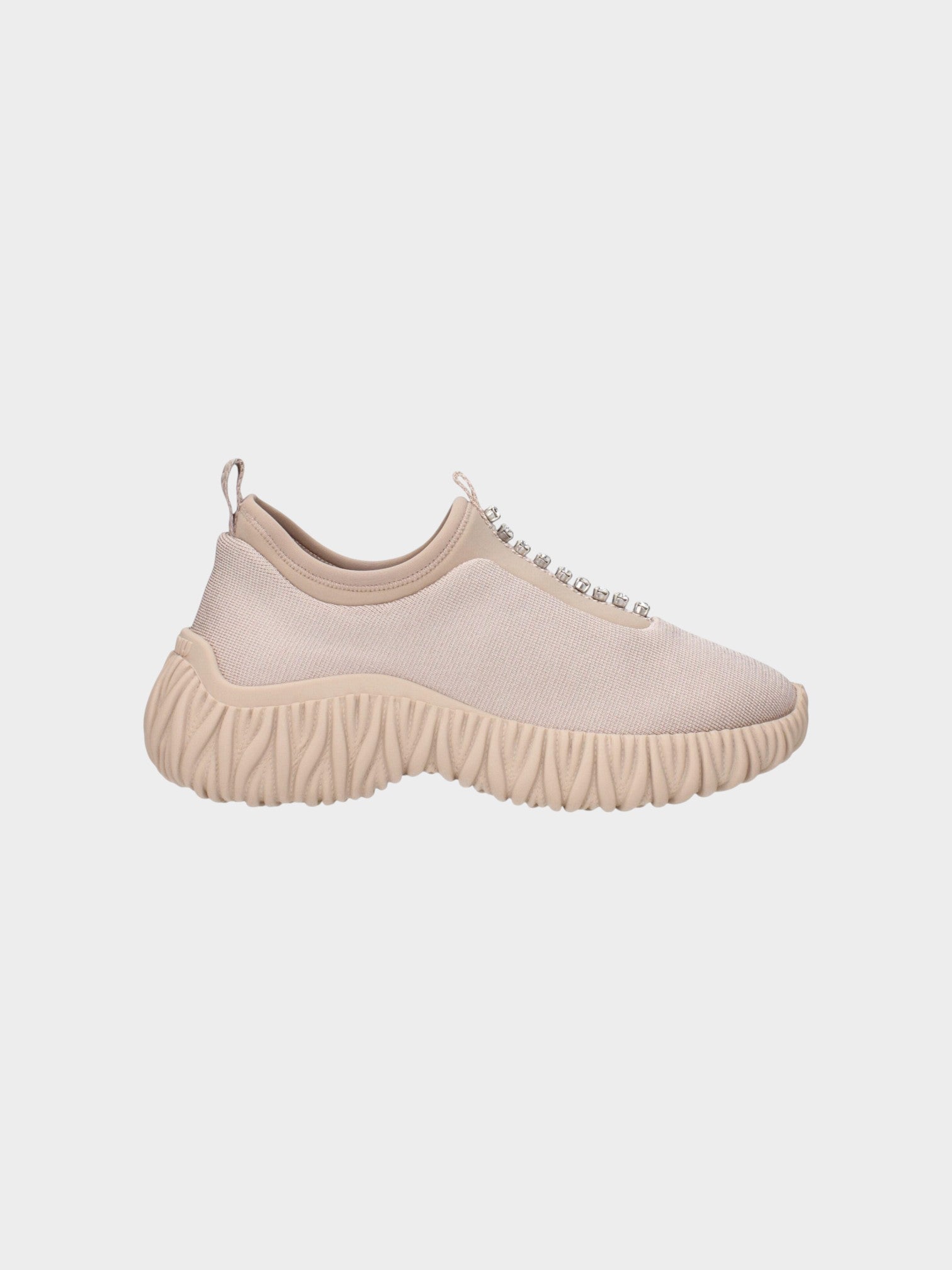 Miu Miu Beige Fabric Sneakers