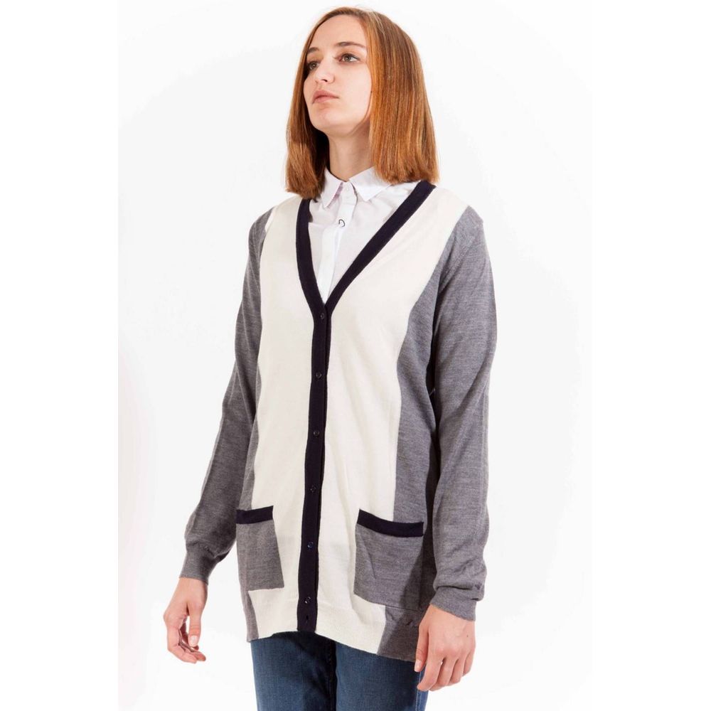 Gant Grigio Wool Women Cardigan-thumbmail-3