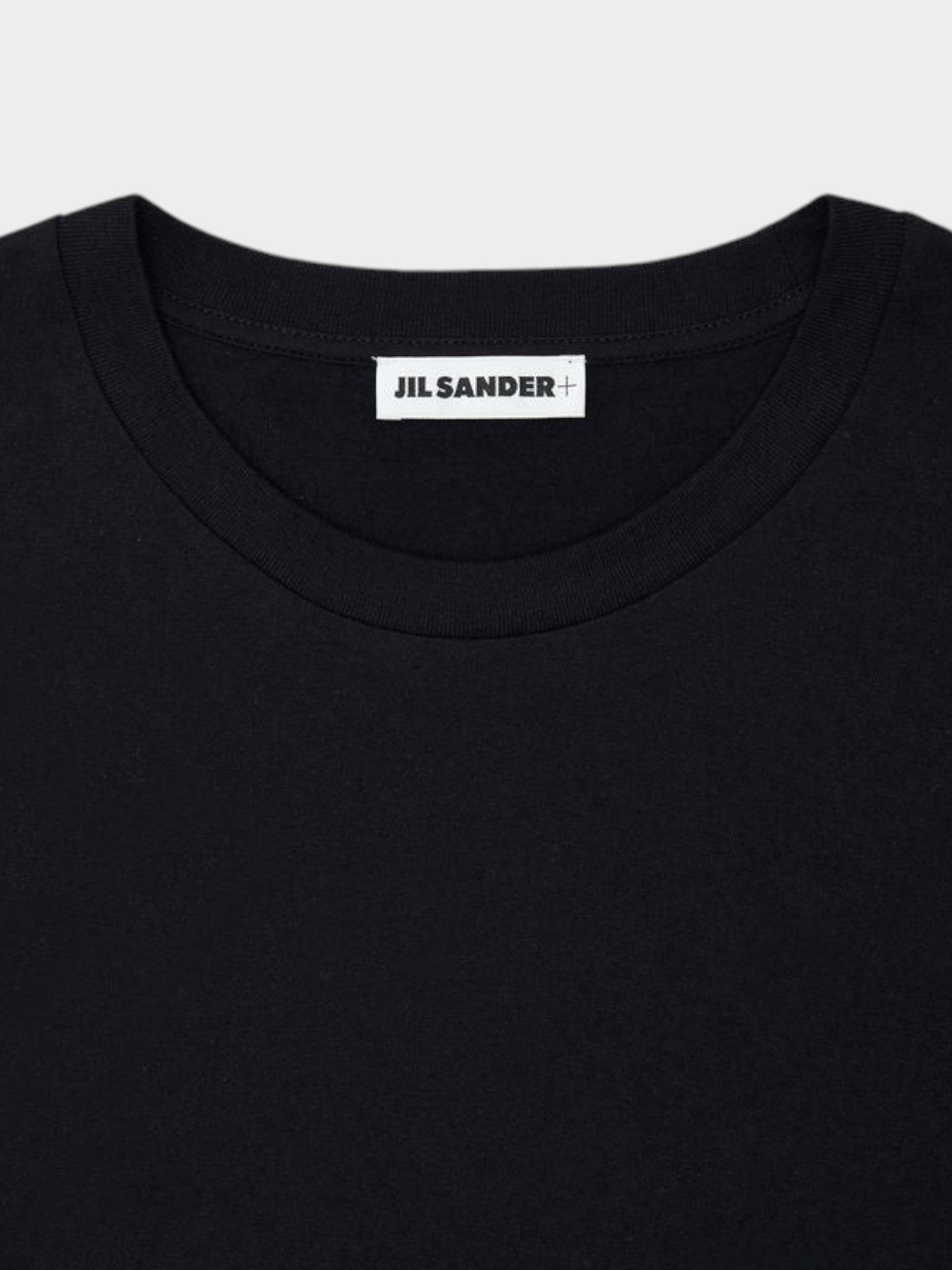 Jil Sander Black Cotton T-Shirt-thumbmail-3