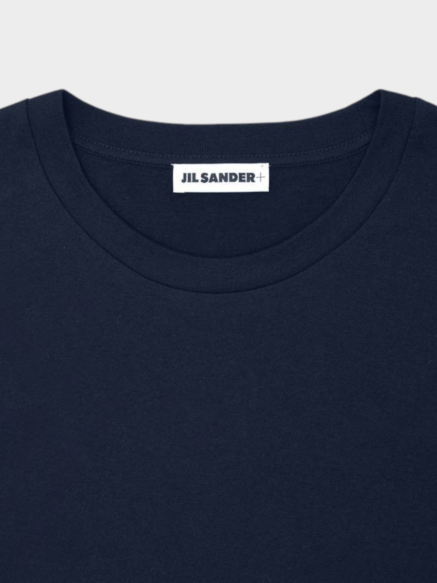 Jil Sander Blue Cotton T-Shirt-thumbmail-4