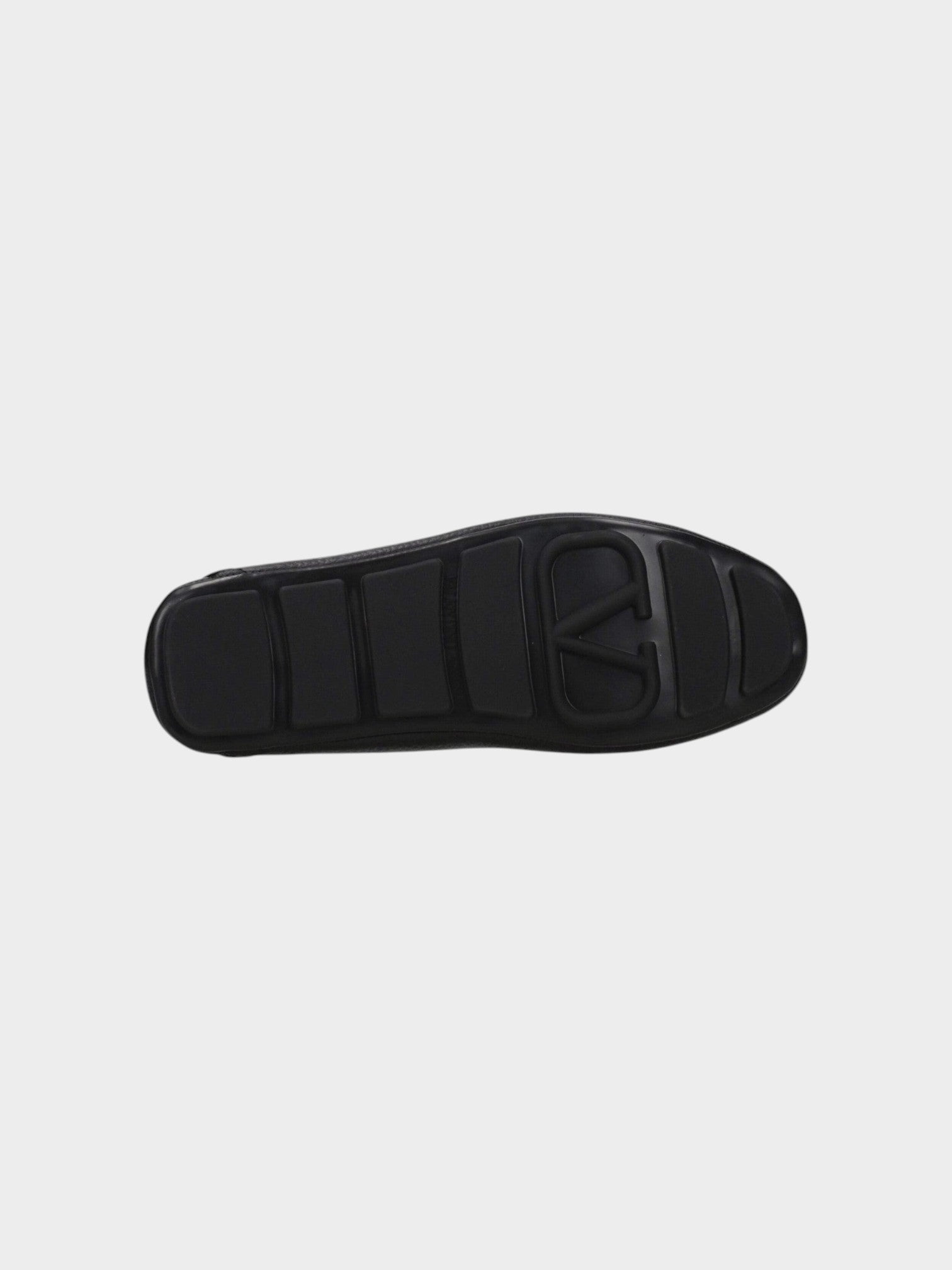Valentino Garavani Black Leather Slip-On Loafers-thumbmail-5