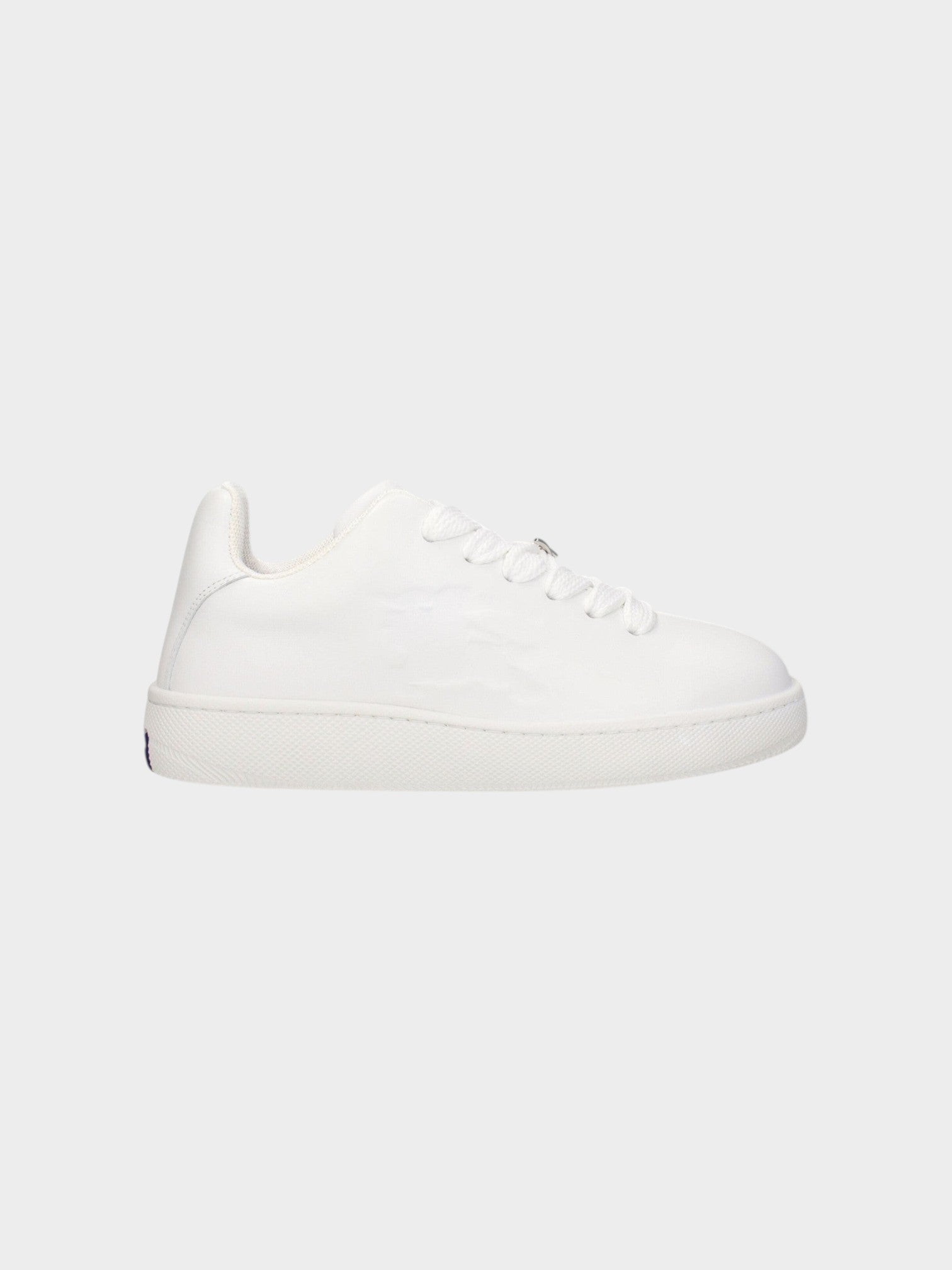 Burberry Blue Leather Low Top Sneakers