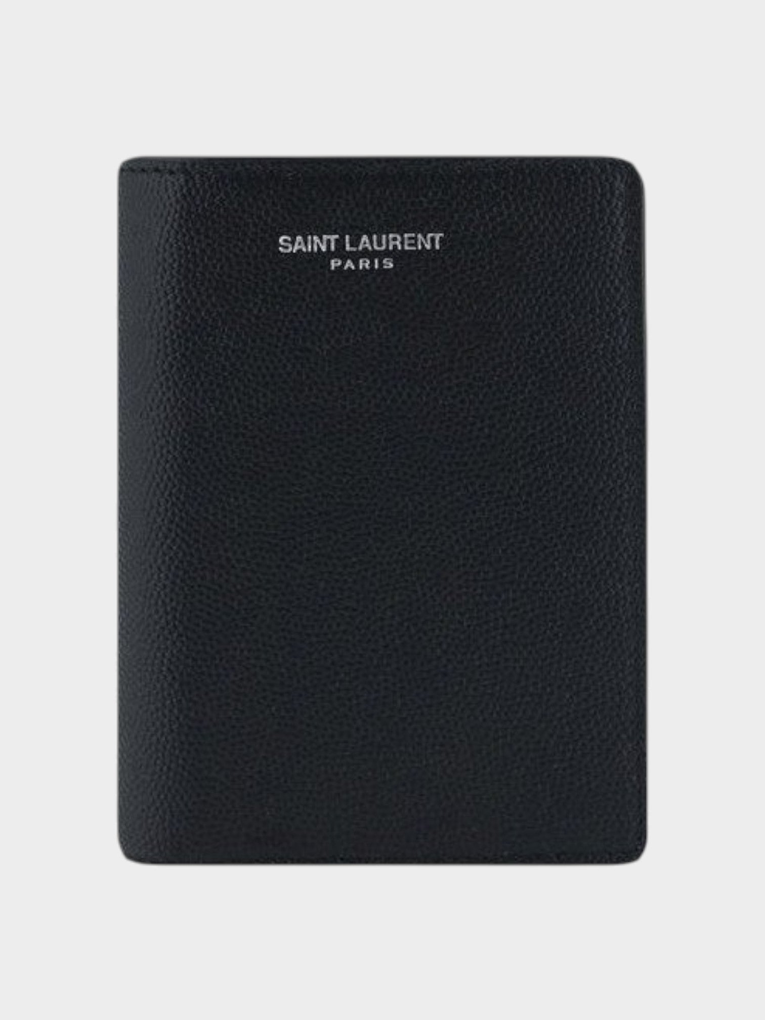 Saint Laurent Black Calf Leather Bos Taurus Wallet