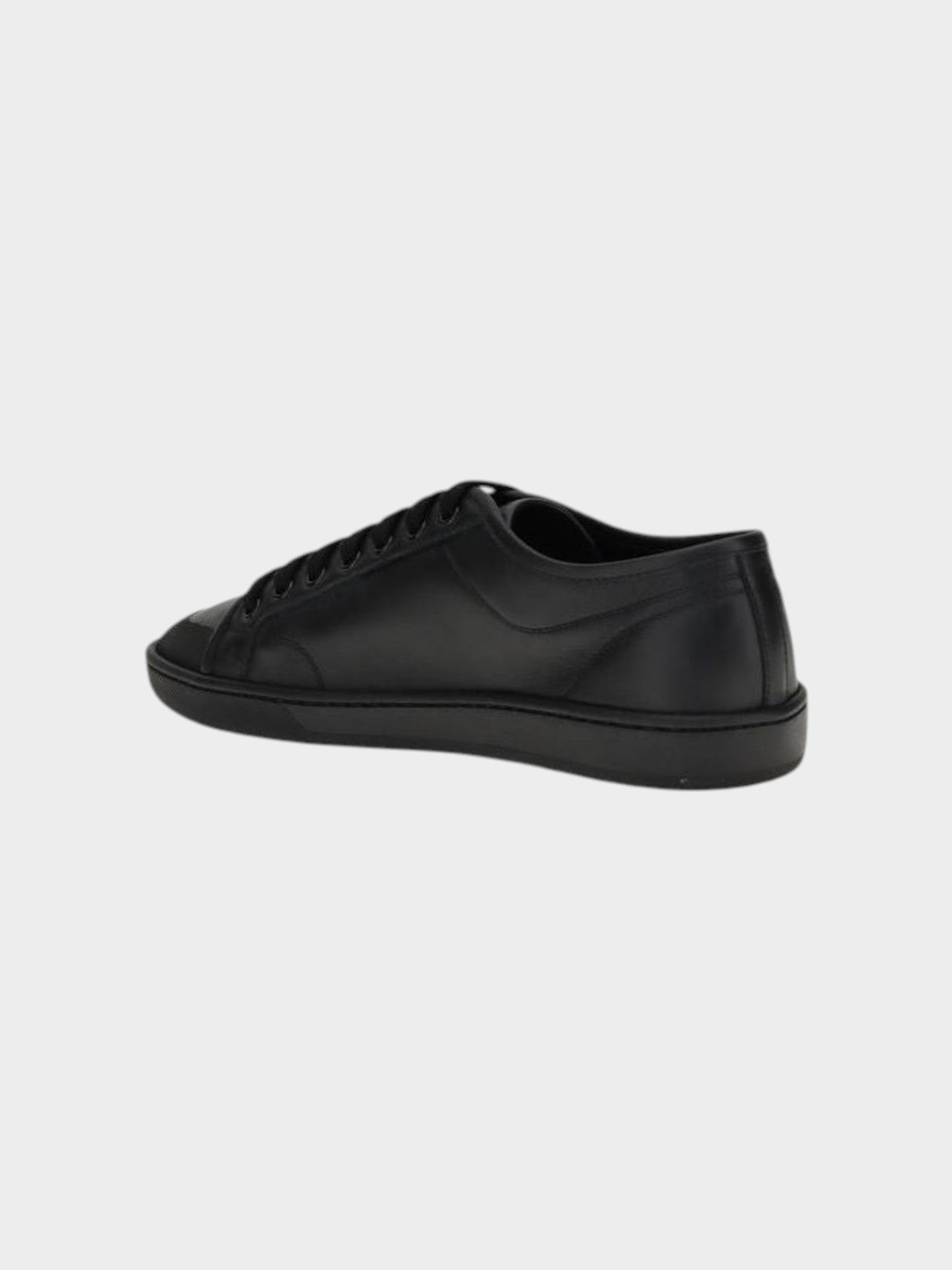 Saint Laurent Black Calf Leather Bos Taurus Sneakers-thumbmail-3