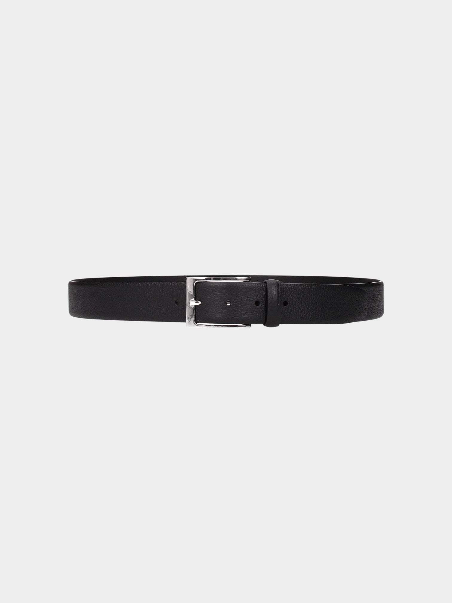 Testoni Black Leather Regular Belt