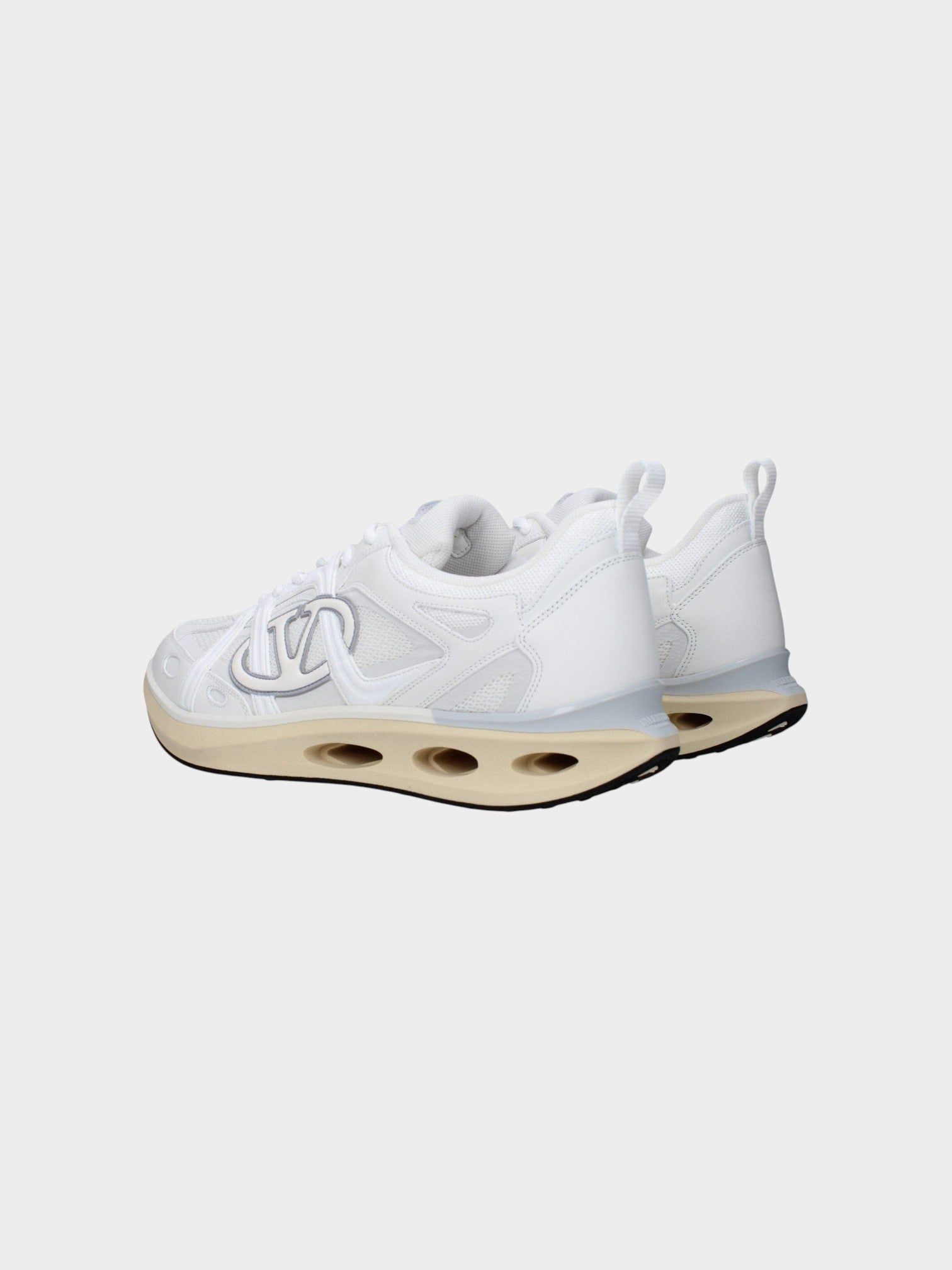Valentino Garavani Blue Fabric Athletic Sneakers-thumbmail-4