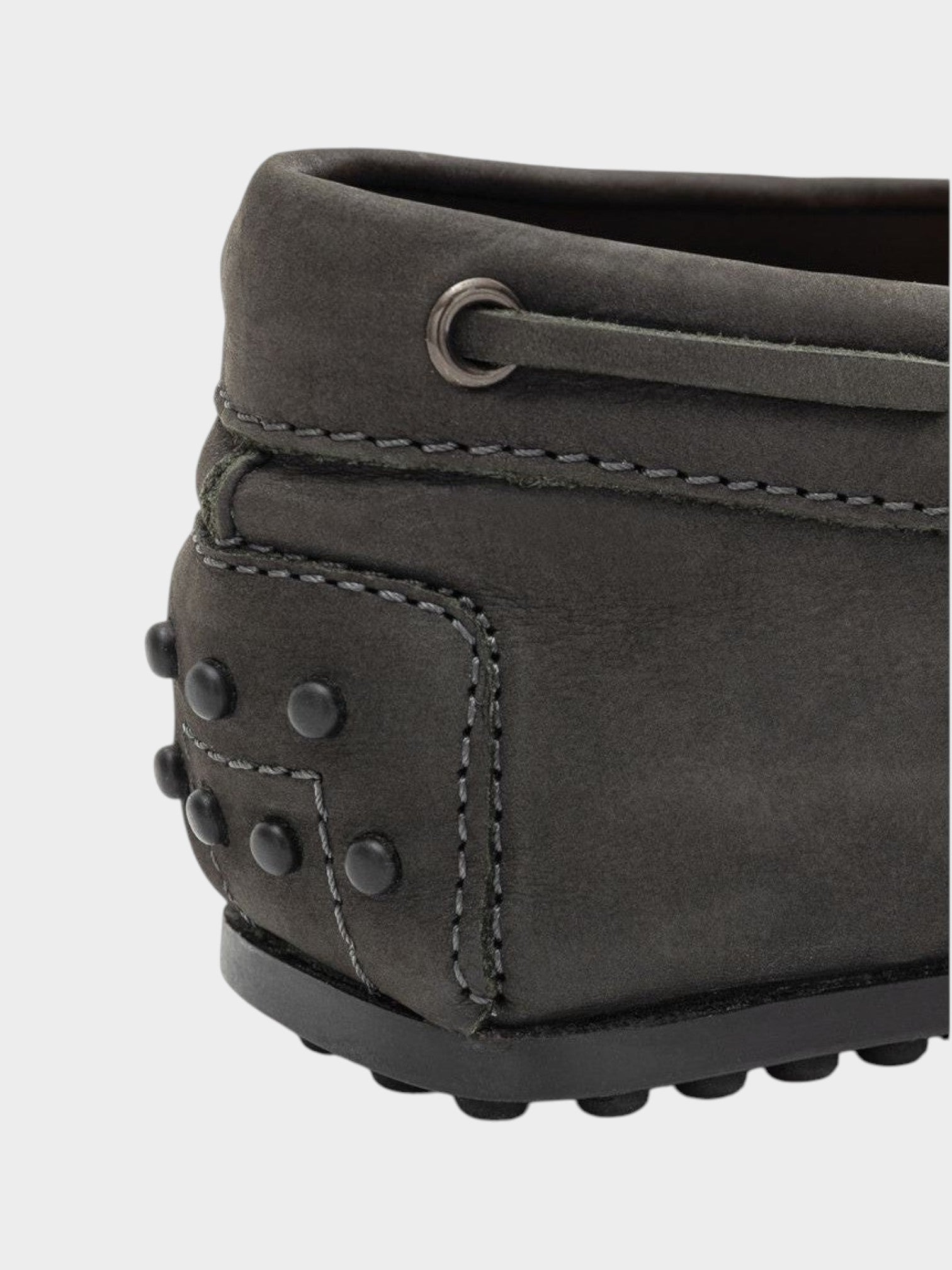 Tod's Gray Nubuc Leather Moccassin-thumbmail-6