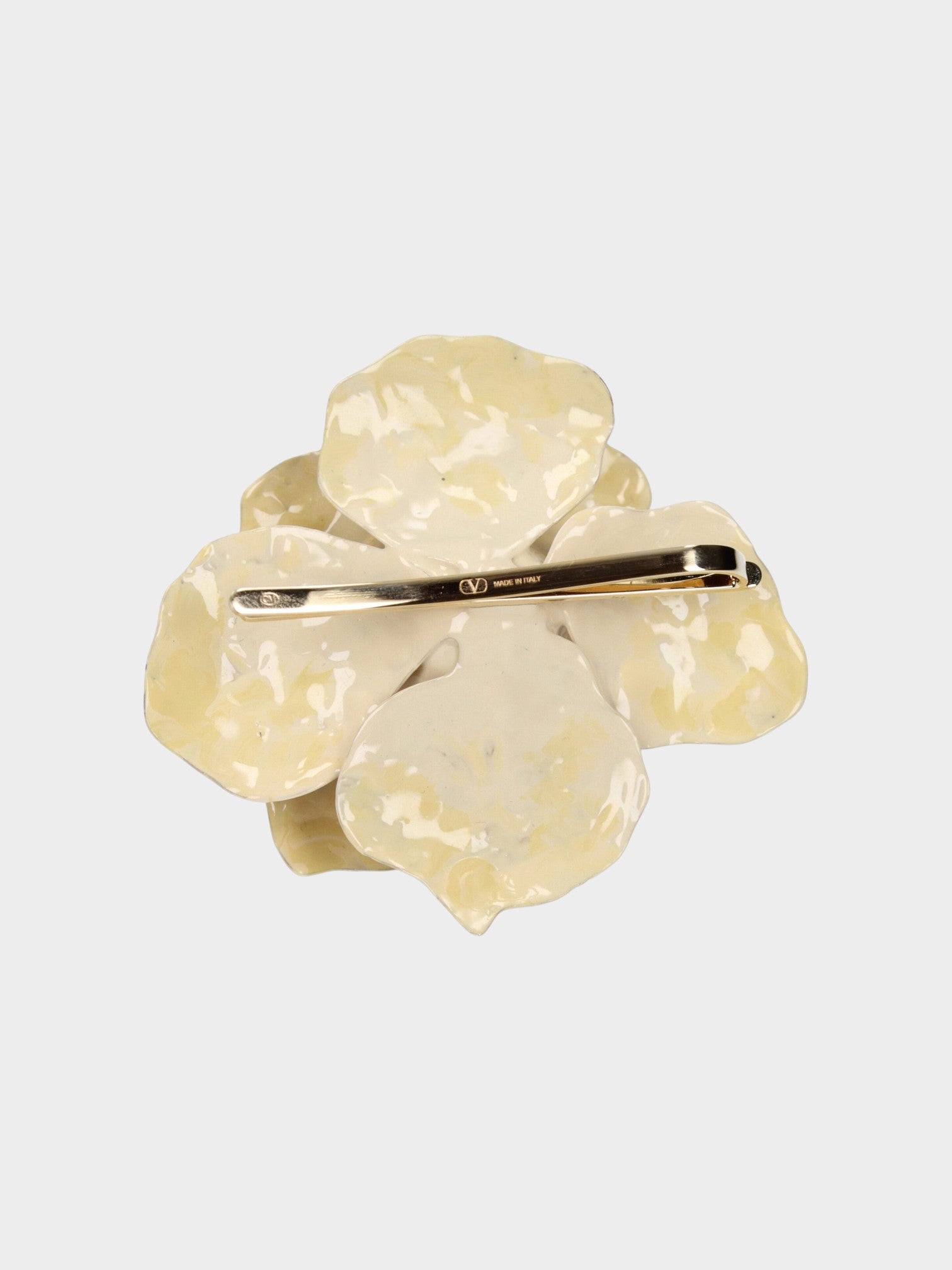 Valentino Garavani Beige Metal Broch-thumbmail-2