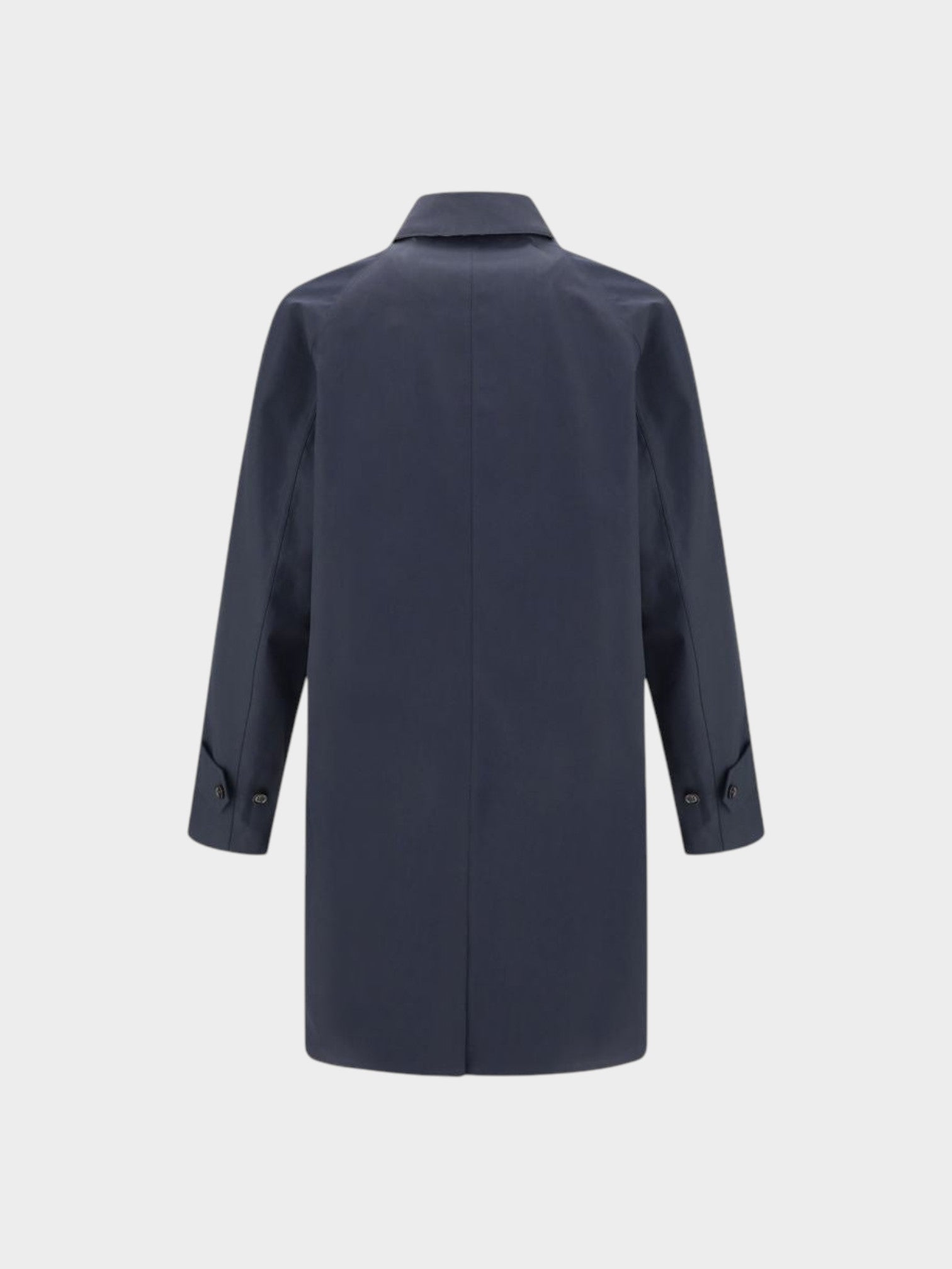Burberry Blue Cotton Coat-thumbmail-2