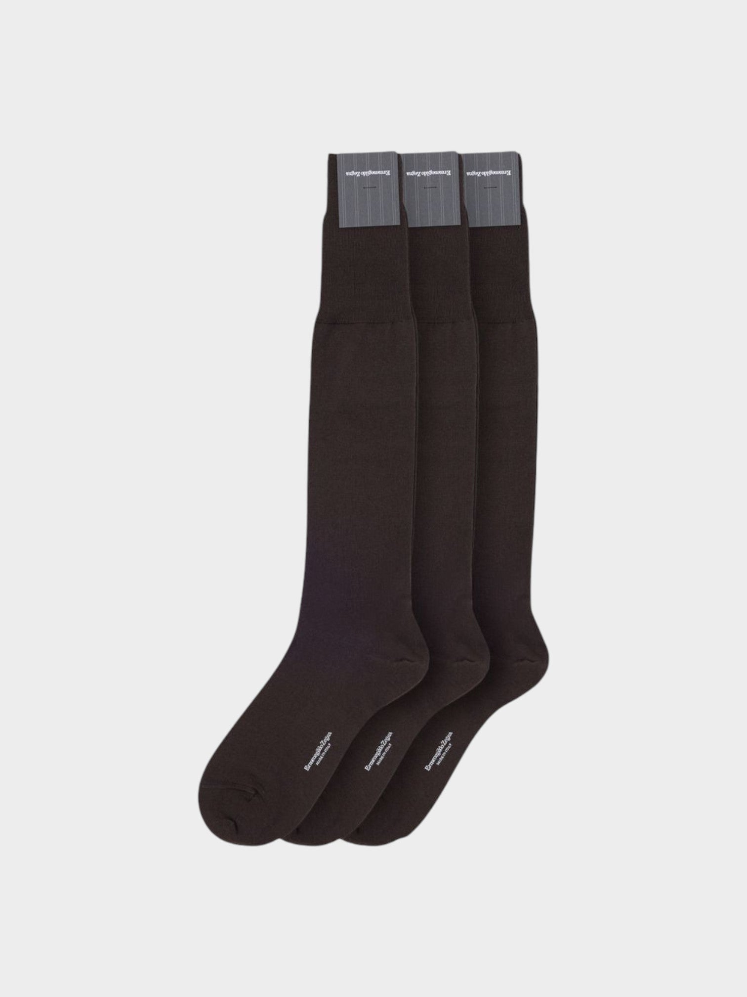 ZEGNA Brown Wool Socks
