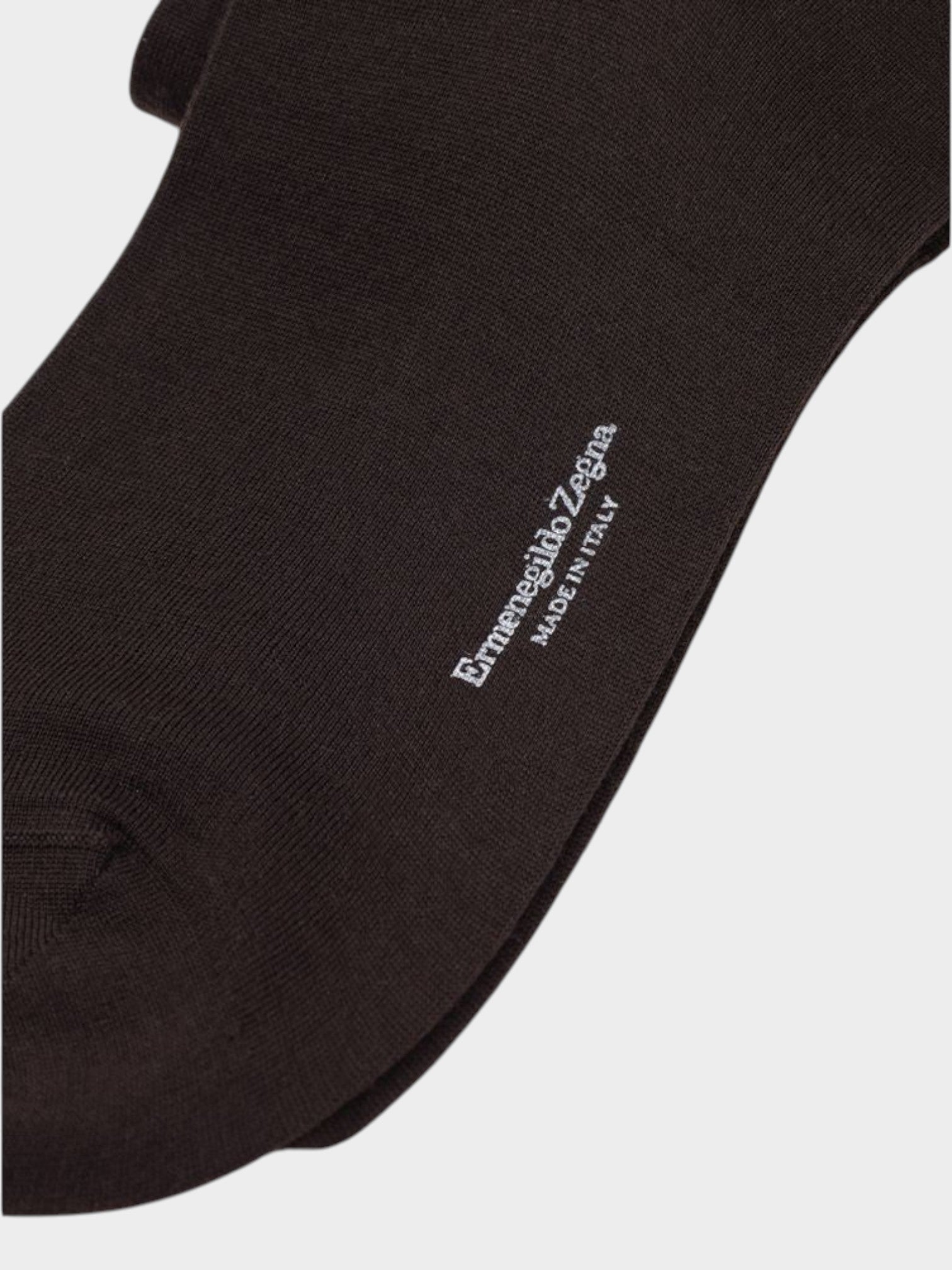 ZEGNA Brown Wool Socks-thumbmail-2
