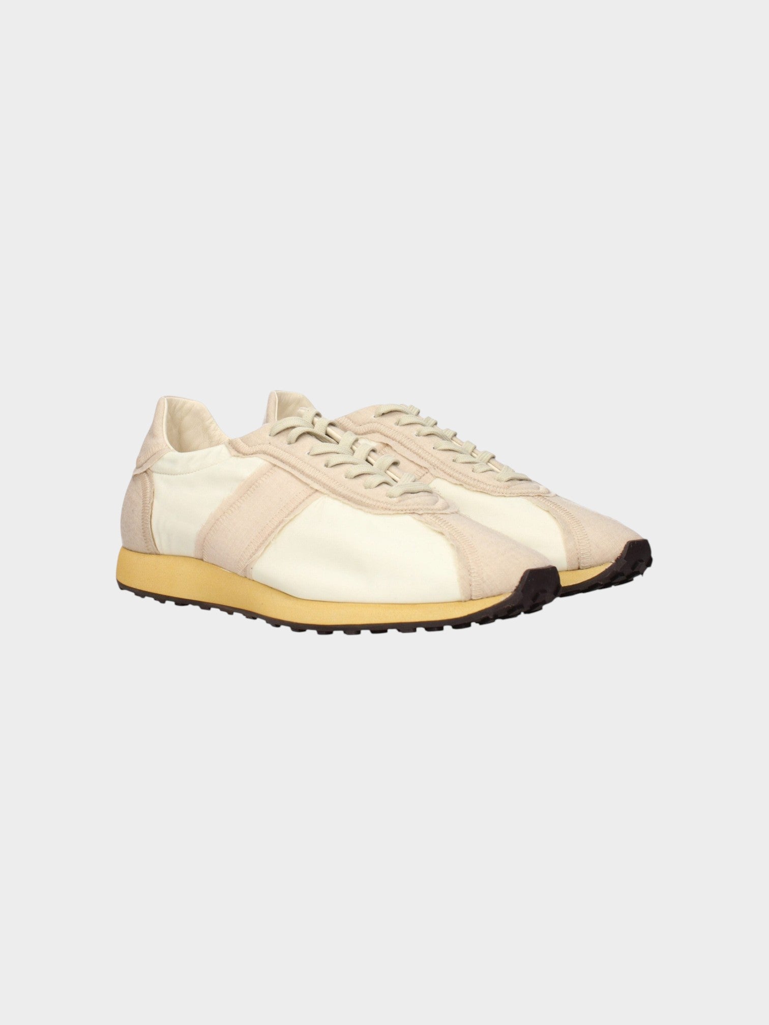 The Row Beige Fabric Athletic Sneakers-thumbmail-2