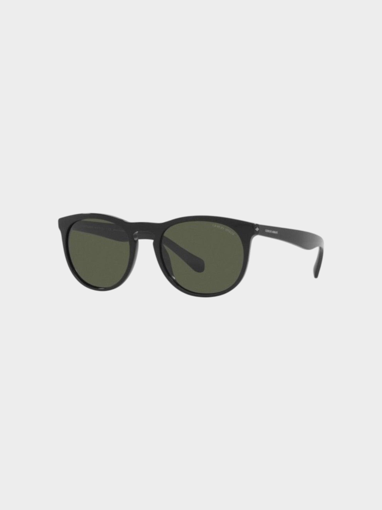Giorgio Armani Black Acetate Sunglasses