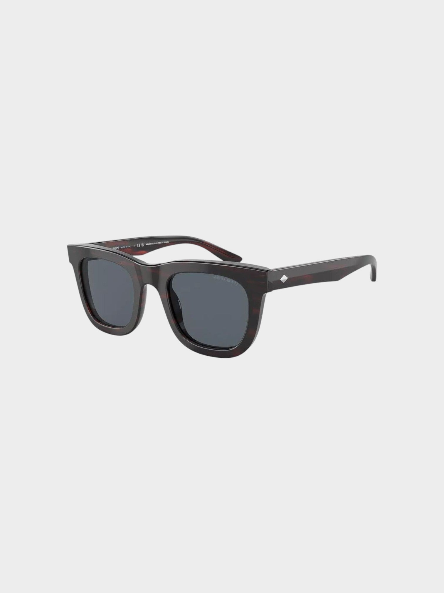 Giorgio Armani Brown Acetate Sunglasses