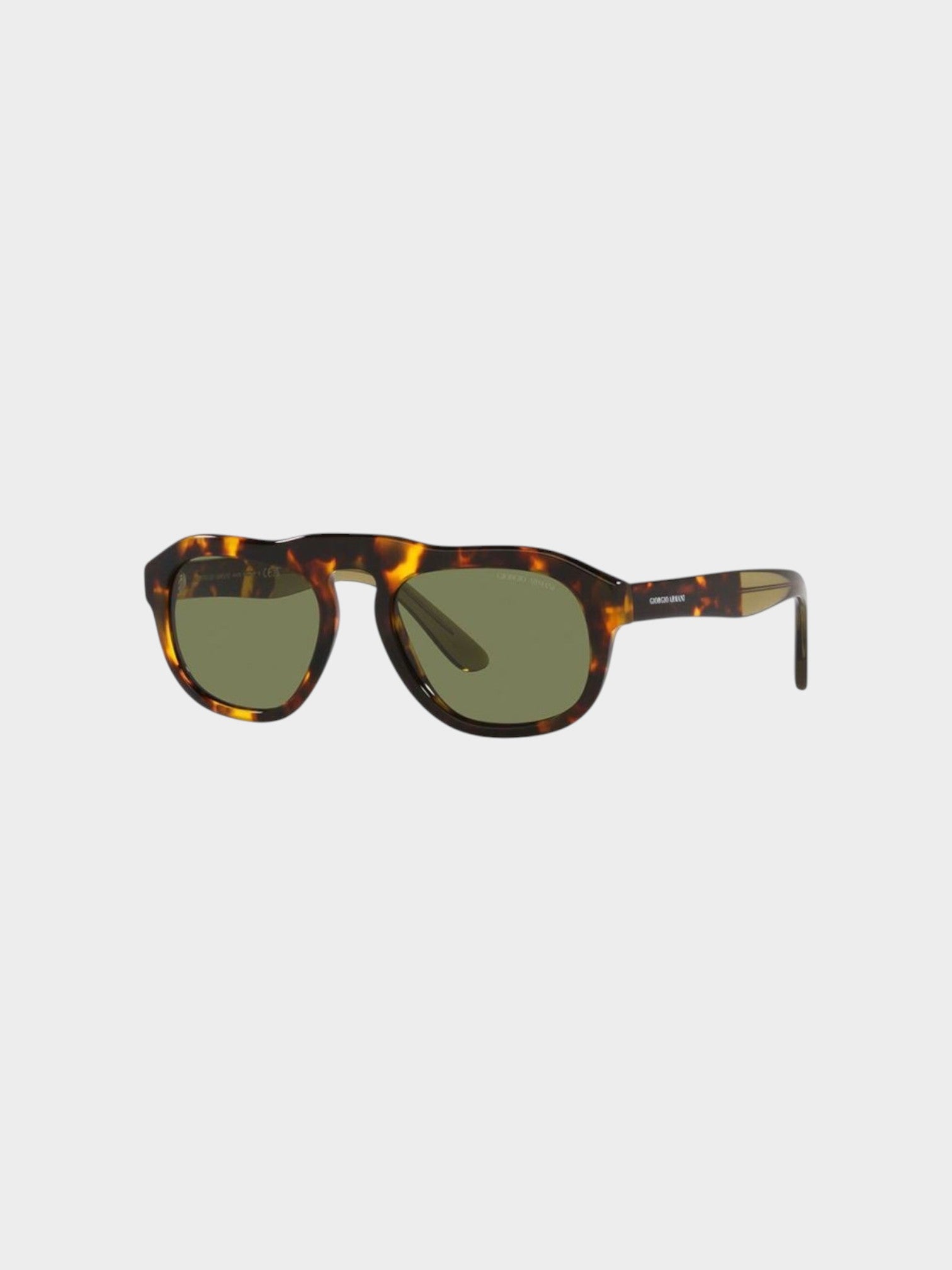 Giorgio Armani Brown Acetate Sunglasses