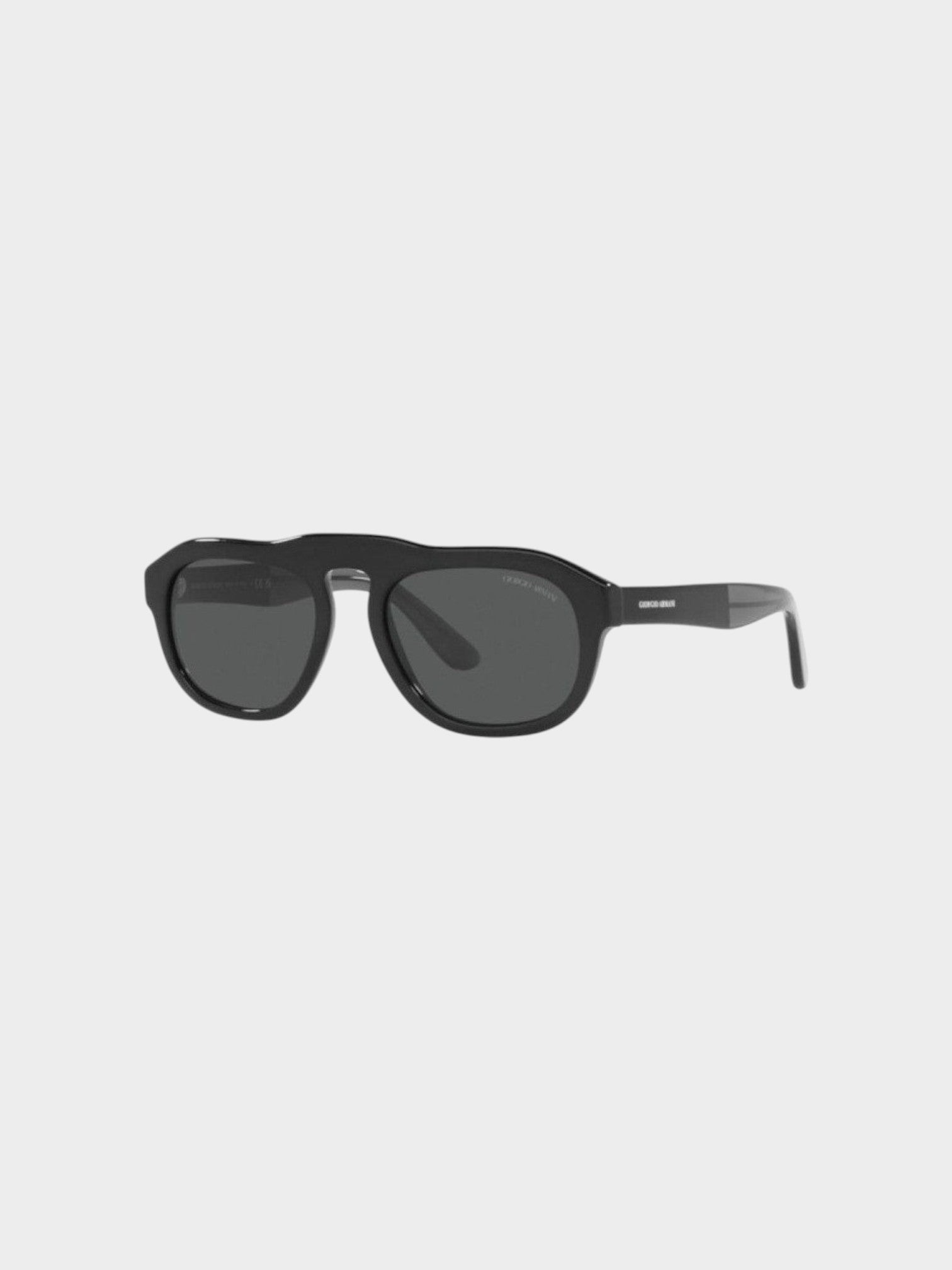 Giorgio Armani Black Acetate Sunglasses