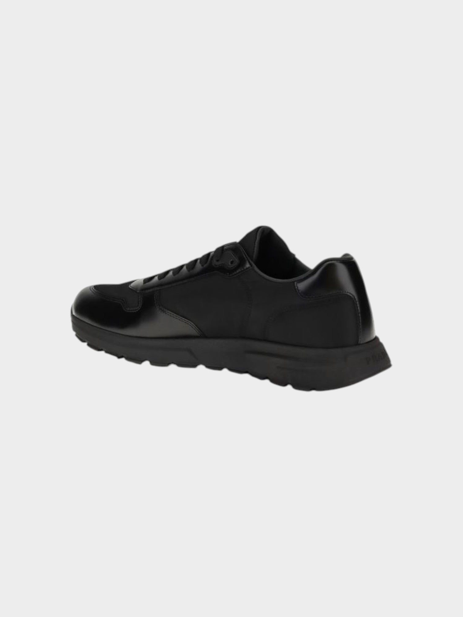 Prada Black Recycled Polyamide Athletic Sneakers-thumbmail-3