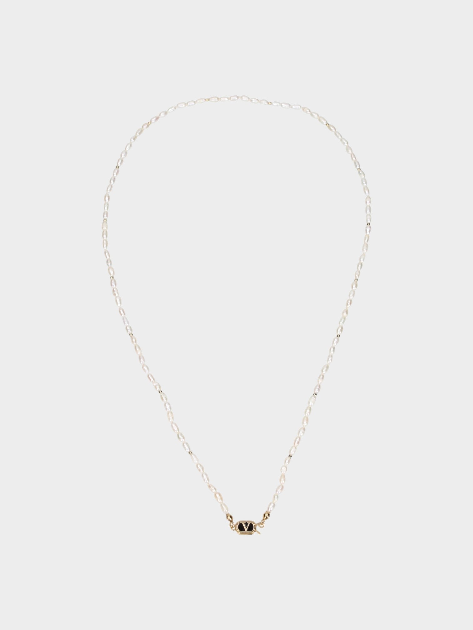 Valentino Garavani Blue Metal Necklace