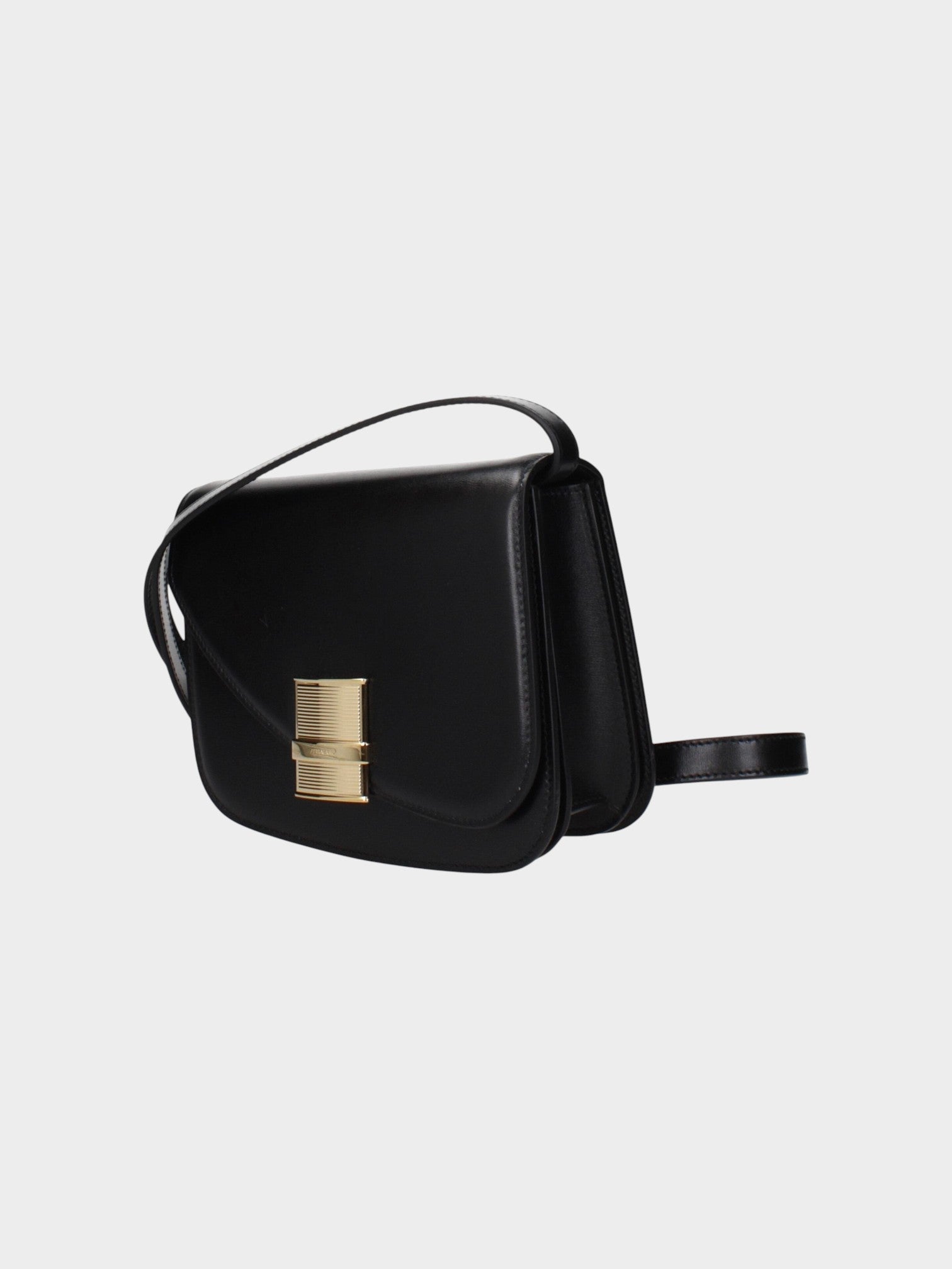 Salvatore Ferragamo Black Leather Crossbody Bag-thumbmail-2