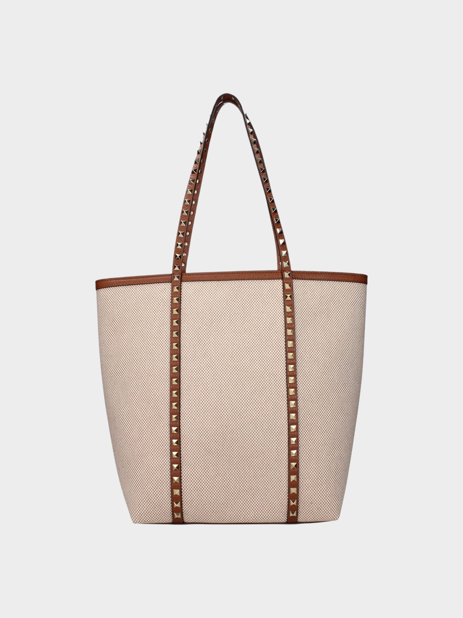 Valentino Garavani Beige Fabric Shoulder Bag