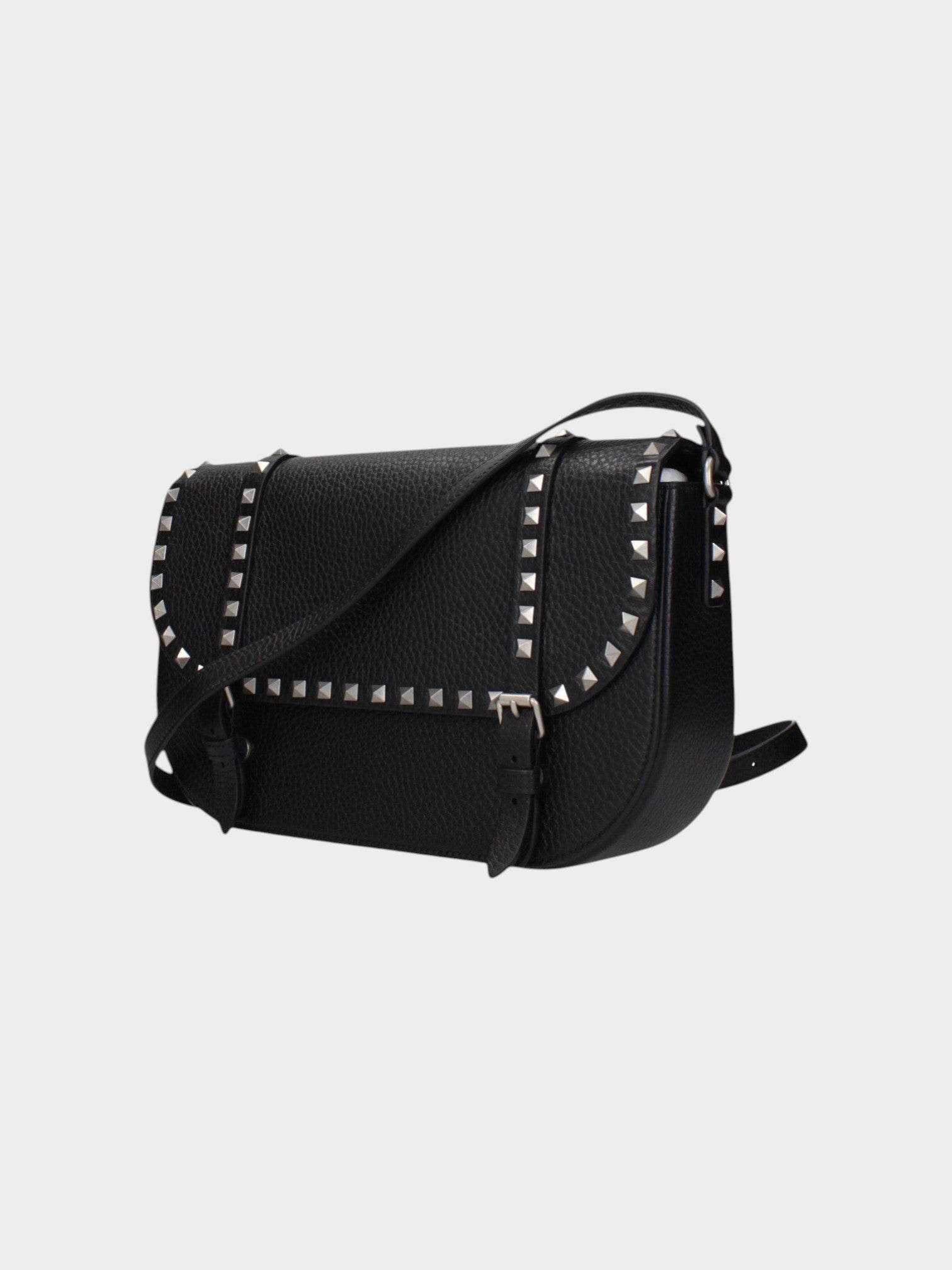 Valentino Garavani Black Leather Crossbody Bag-thumbmail-2