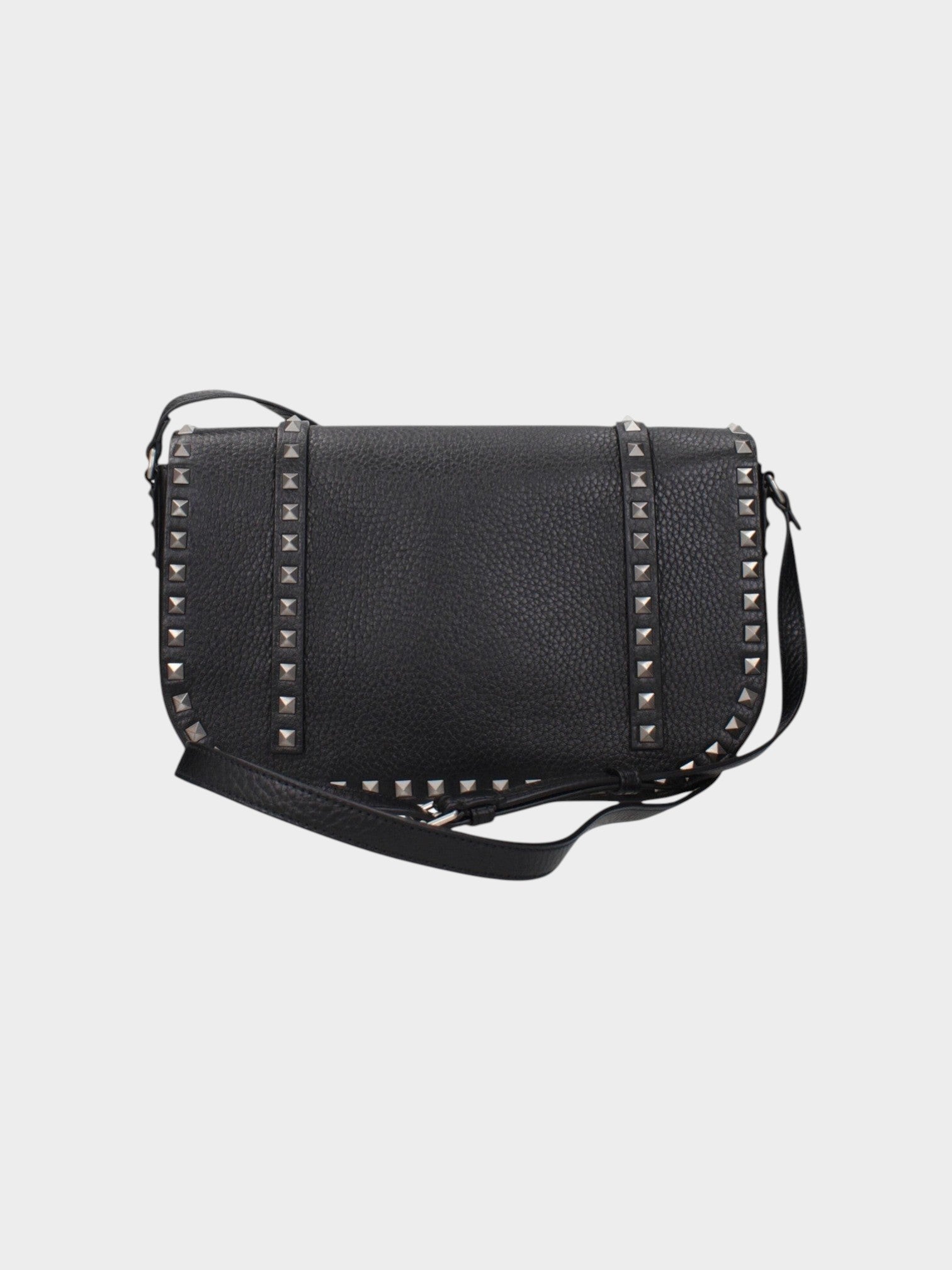 Valentino Garavani Black Leather Crossbody Bag-thumbmail-3