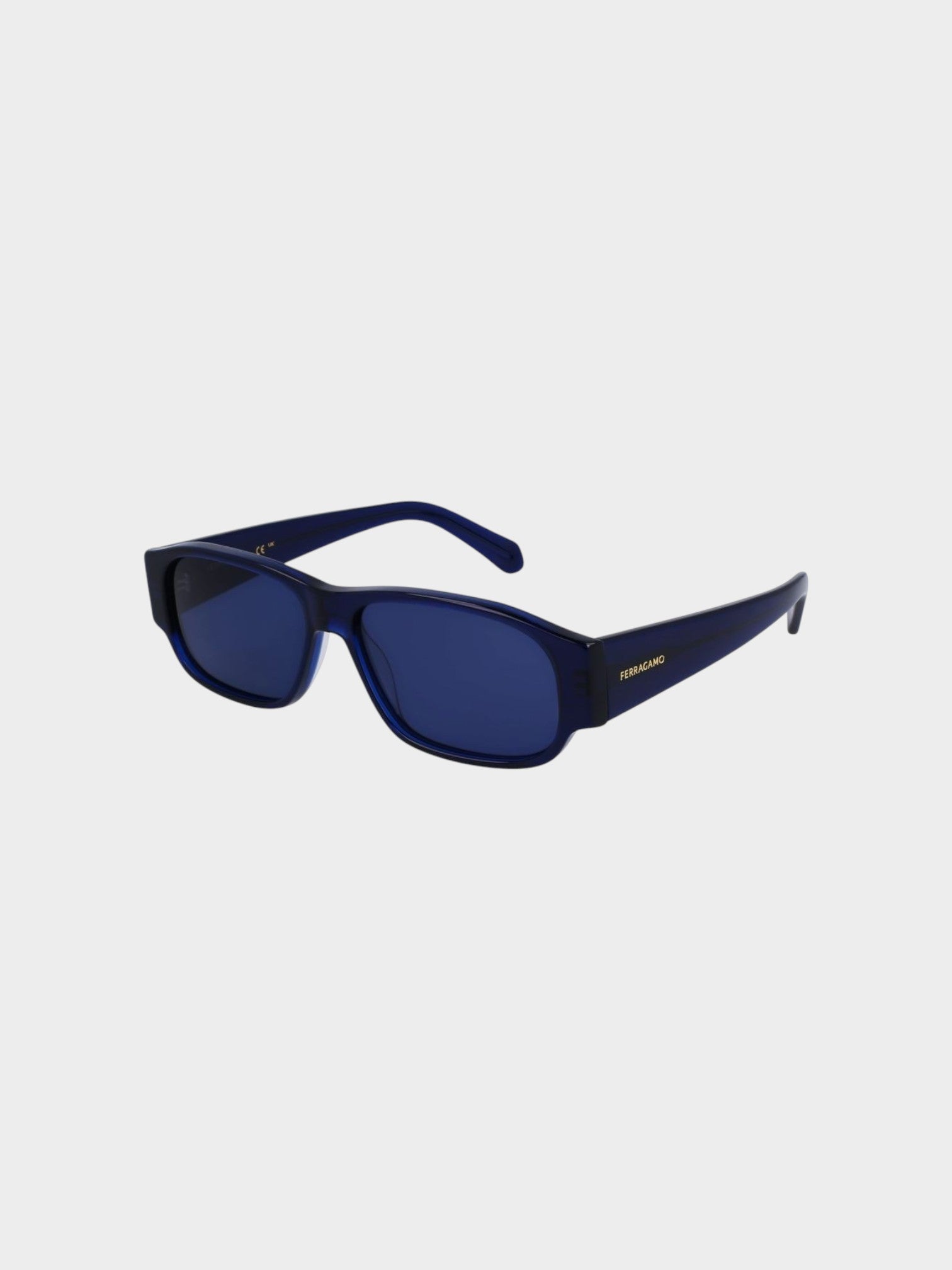 Ferragamo Blue Acetate Sunglasses