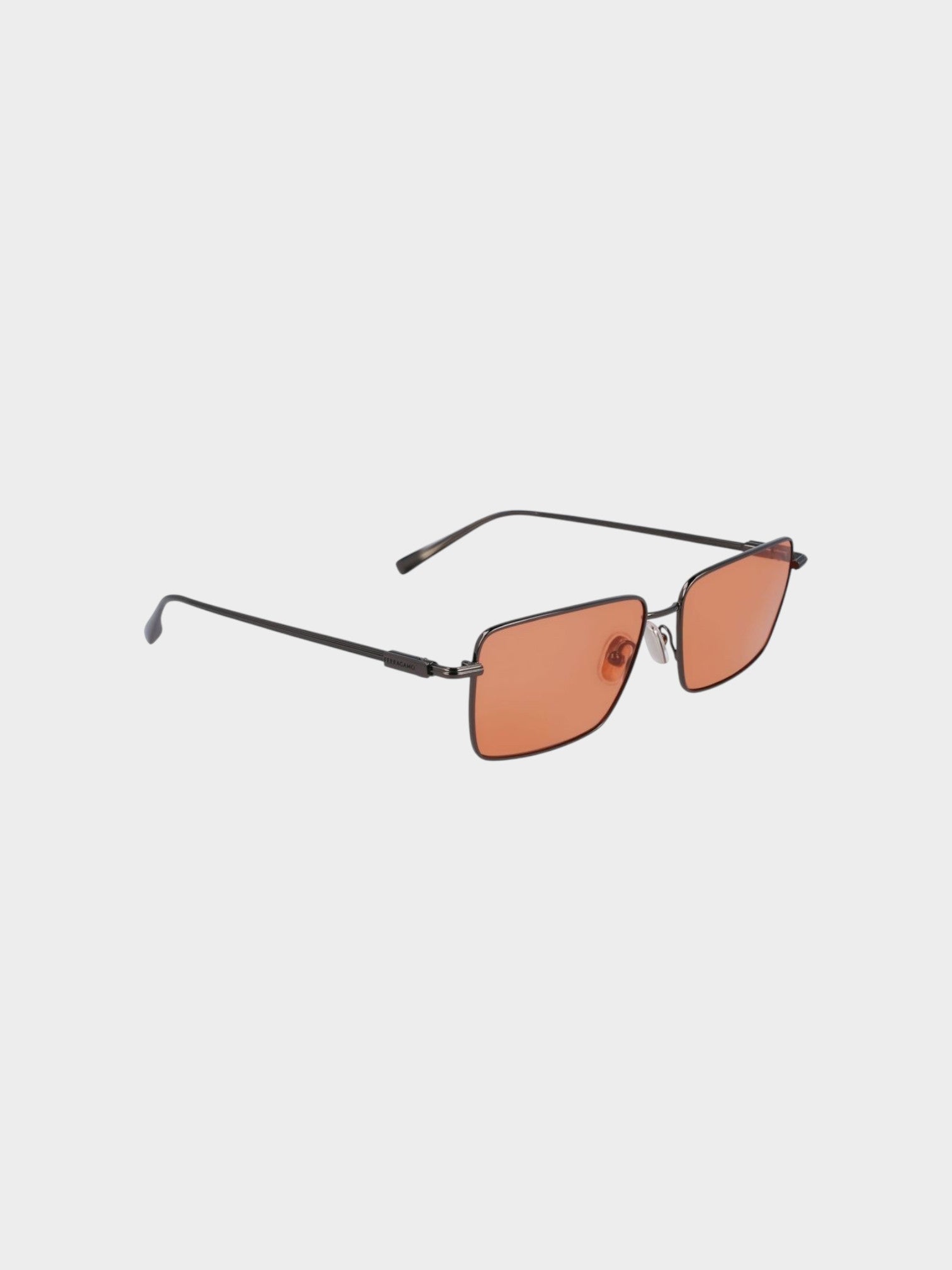 Ferragamo Gray Metal Sunglasses-thumbmail-3