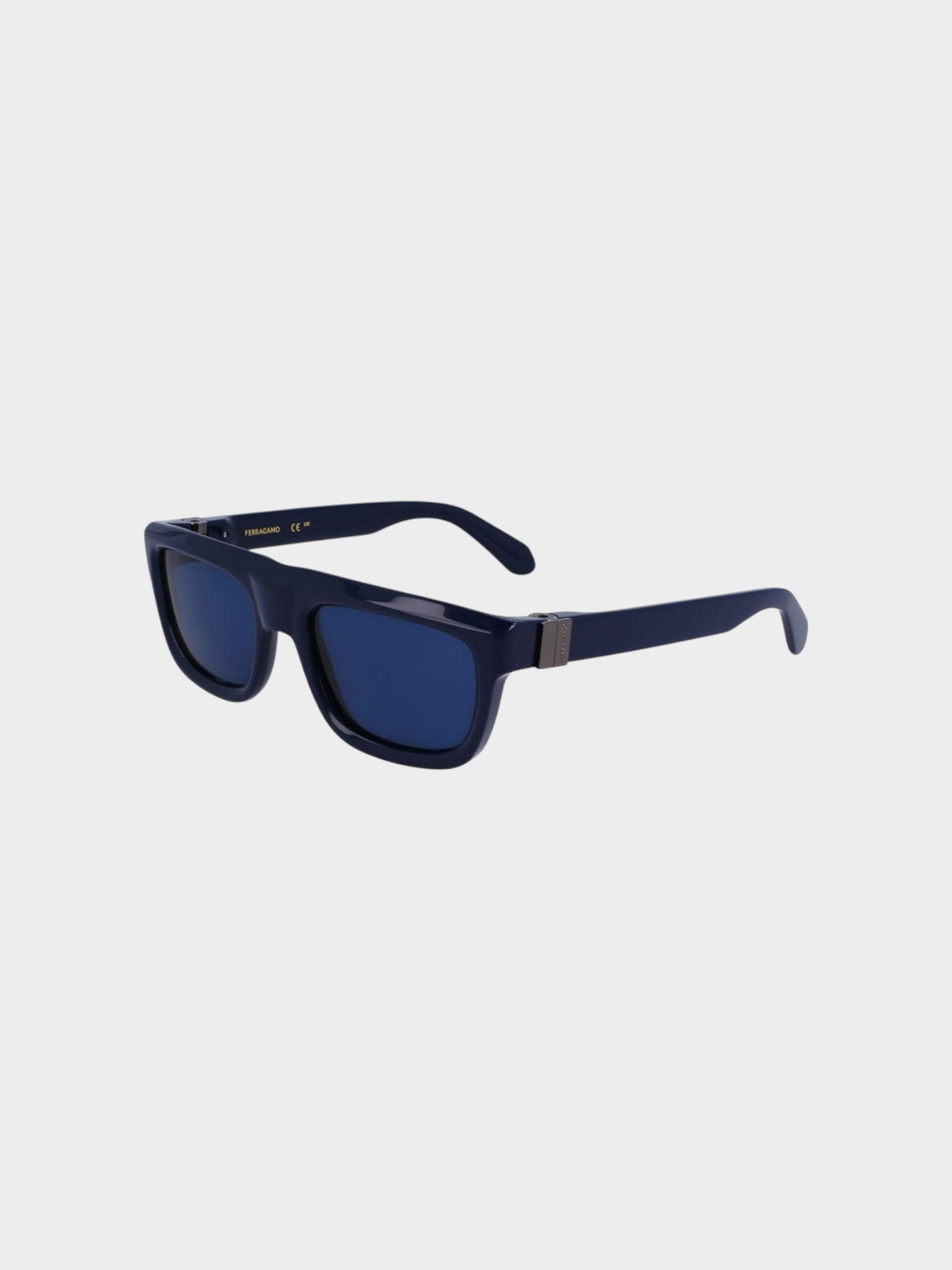 Ferragamo Blue Acetate Sunglasses