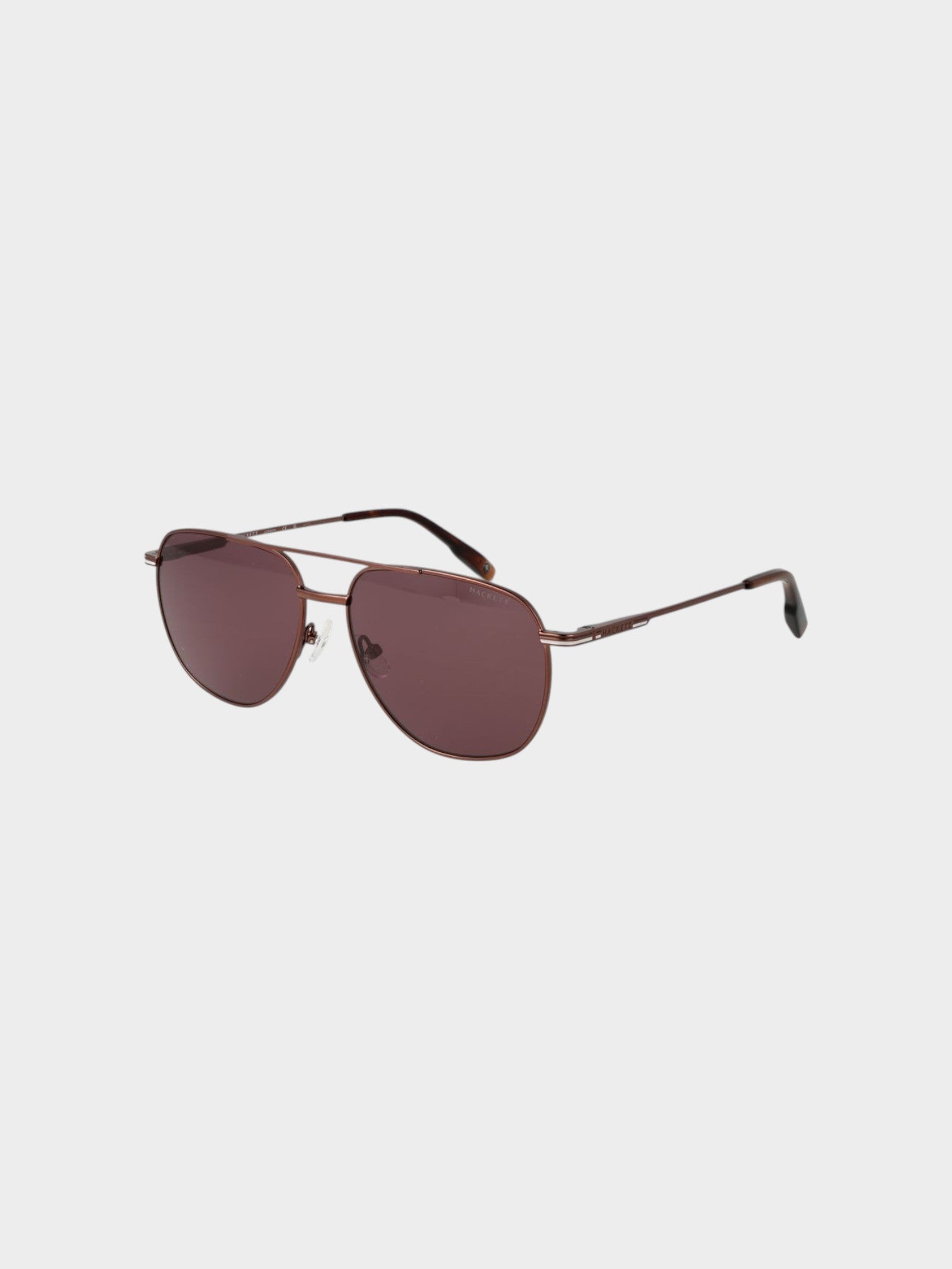Hackett Brown Metal Sunglasses